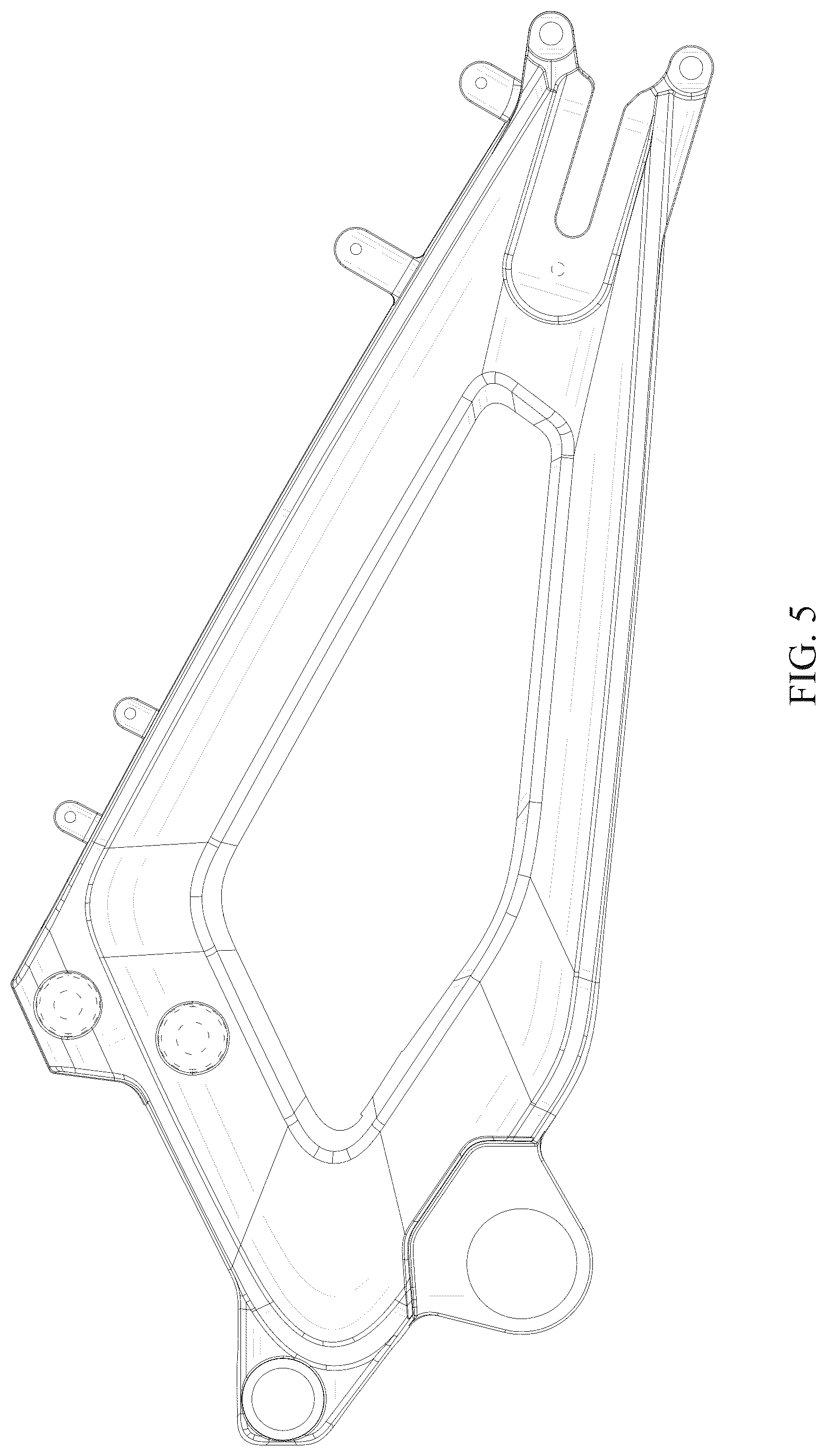 Patent USD1044606 Figure 5 – Motorcycle swing-arm
