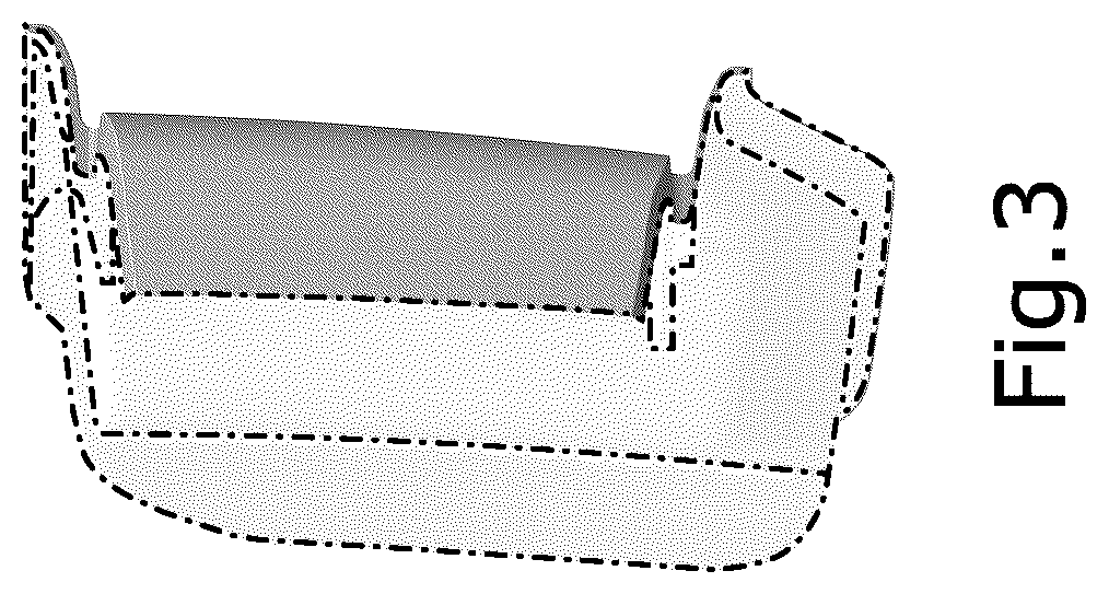 Patent USD1044613 Figure 3 – Vehicle front lower grille