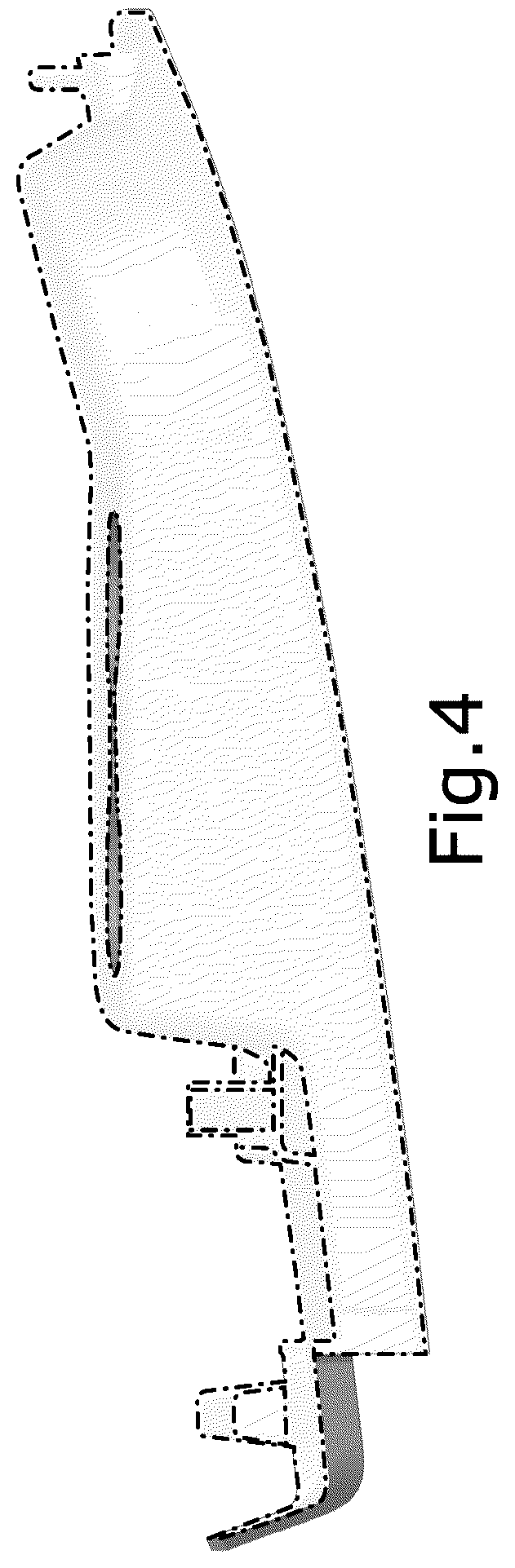 Patent USD1044613 Figure 4 – Vehicle front lower grille