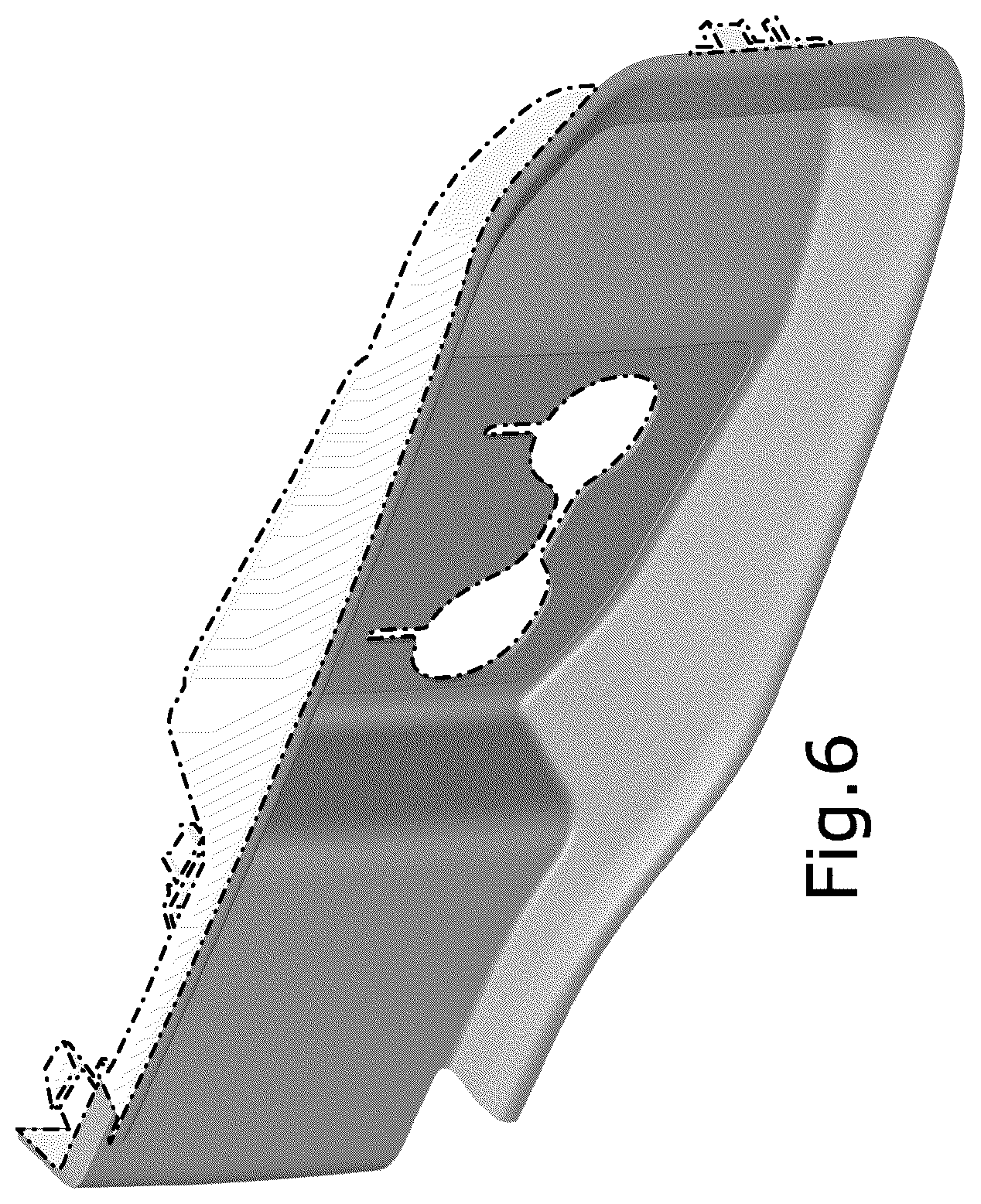 Patent USD1044613 Figure 6 – Vehicle front lower grille