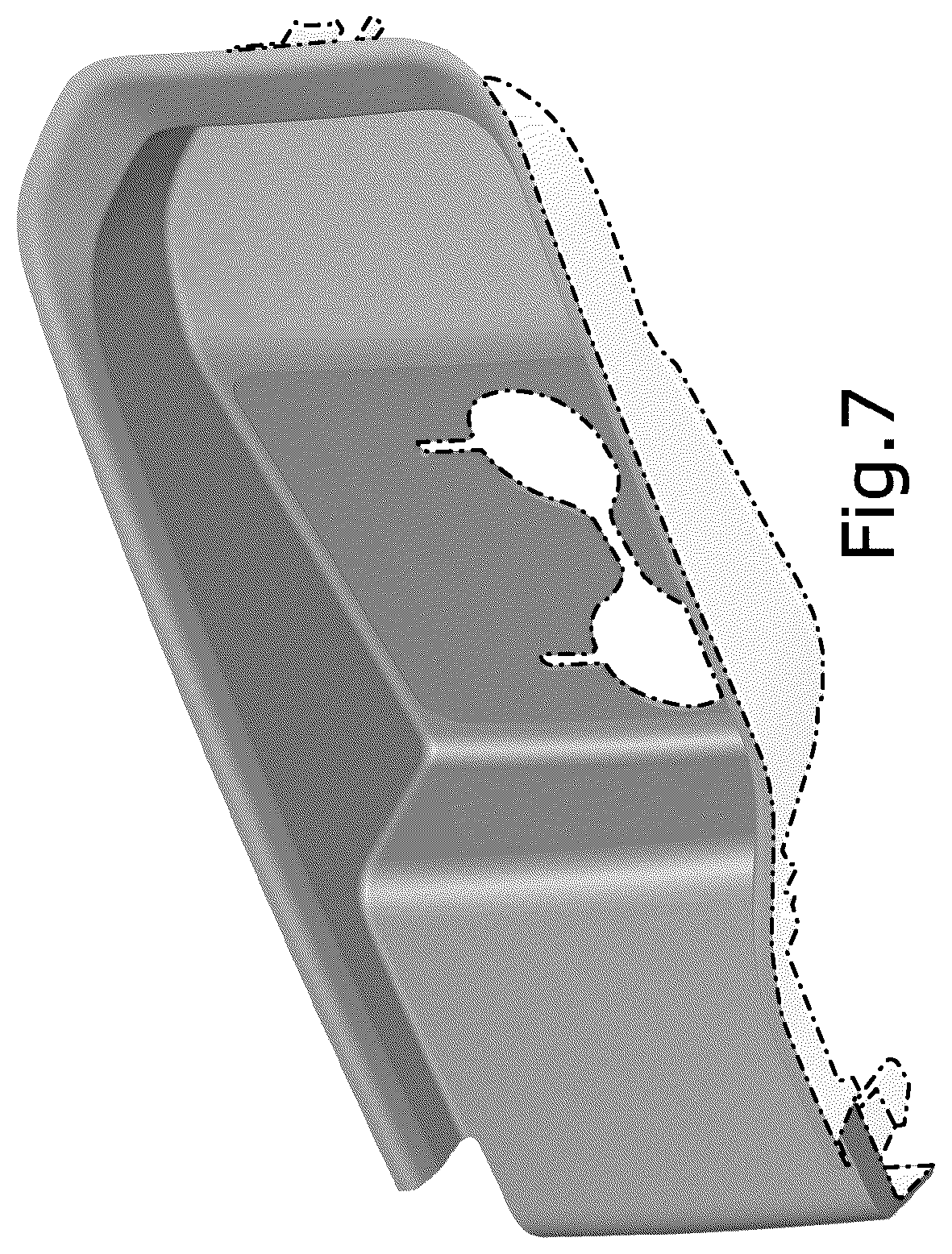 Patent USD1044613 Figure 7 – Vehicle front lower grille