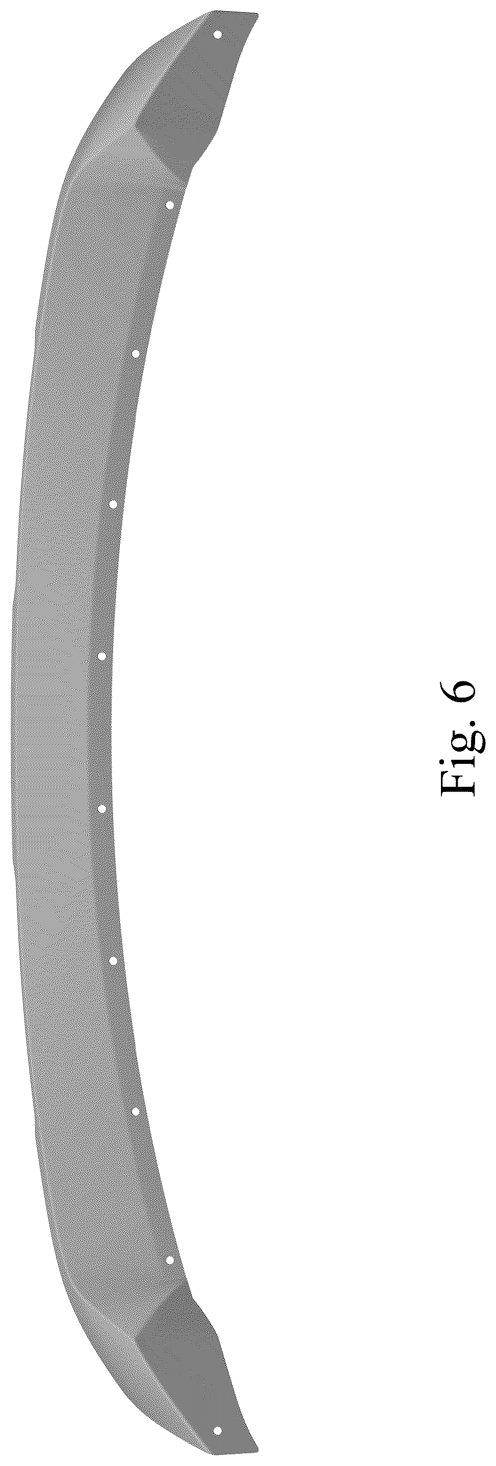 Patent USD1044614 Figure 6 – Vehicle front lower skid plate