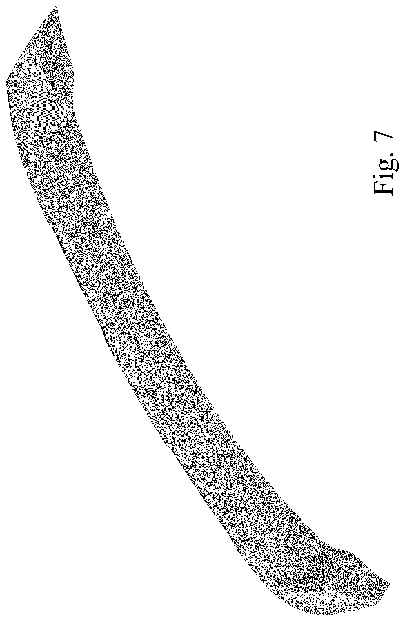 Patent USD1044614 Figure 7 – Vehicle front lower skid plate