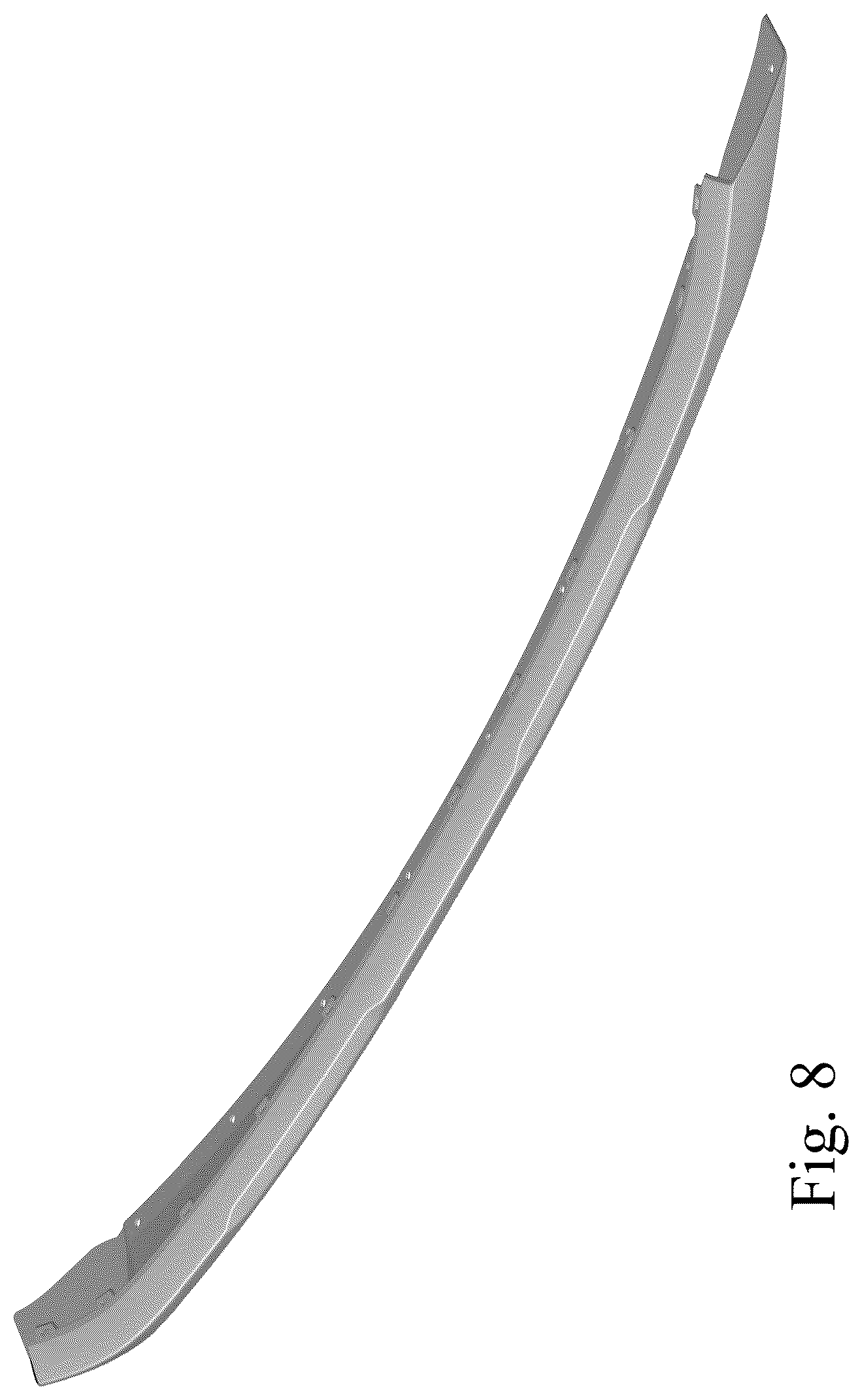 Patent USD1044614 Figure 8 – Vehicle front lower skid plate