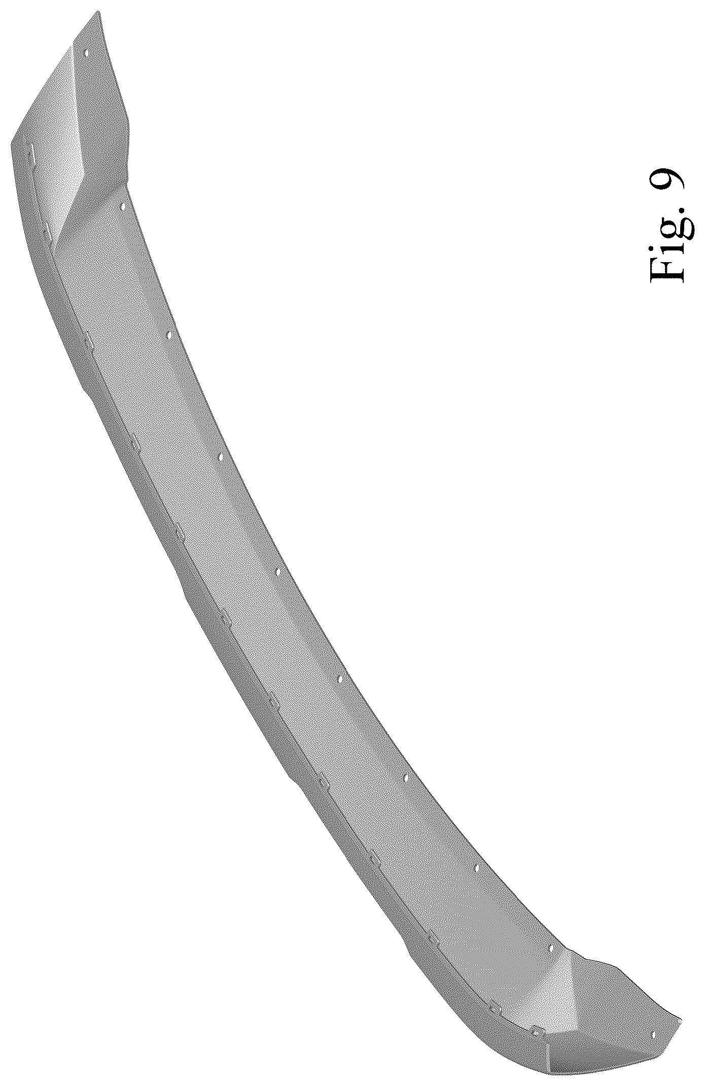 Patent USD1044614 Figure 9 – Vehicle front lower skid plate