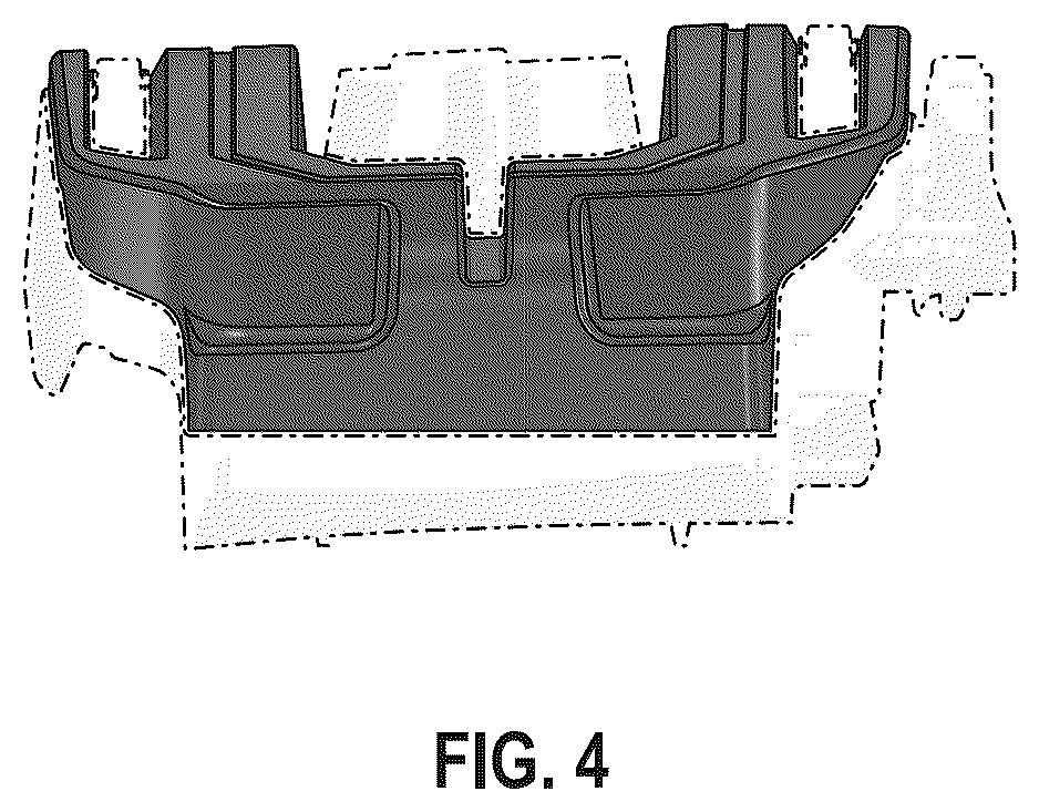 Patent USD1044615 Figure 4 – Grille with LED daytime running lamp