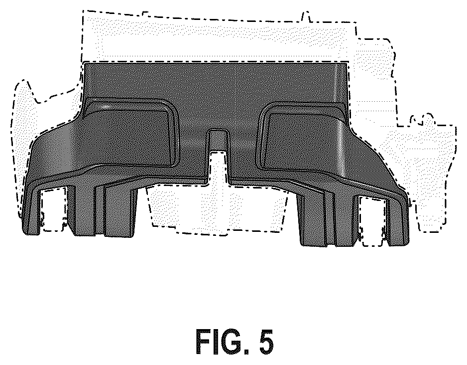 Patent USD1044615 Figure 5 – Grille with LED daytime running lamp