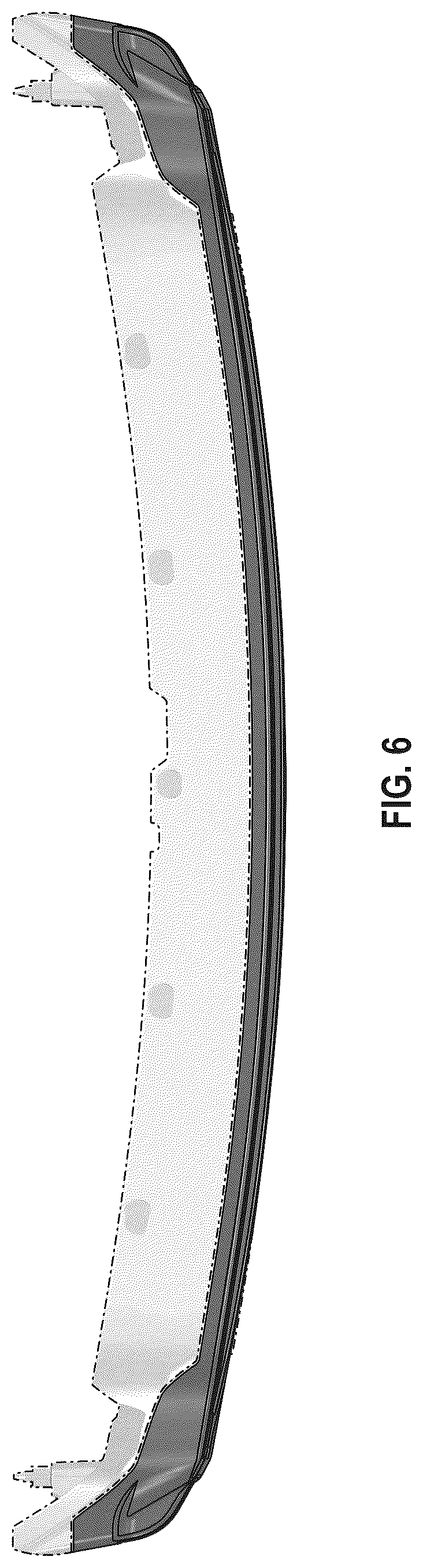 Patent USD1044615 Figure 6 – Grille with LED daytime running lamp