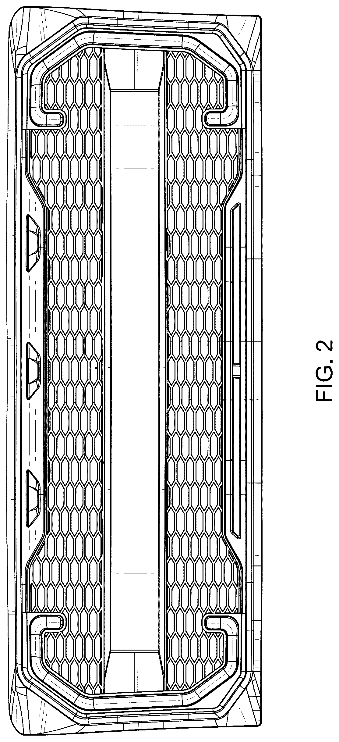 Patent USD1044616 Figure 2 – Car grille