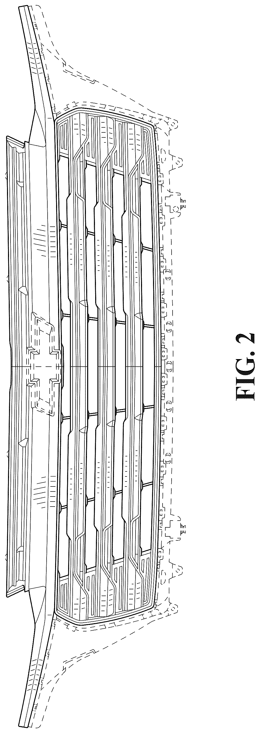Patent USD1044620 Figure 2 – Motor vehicle grille