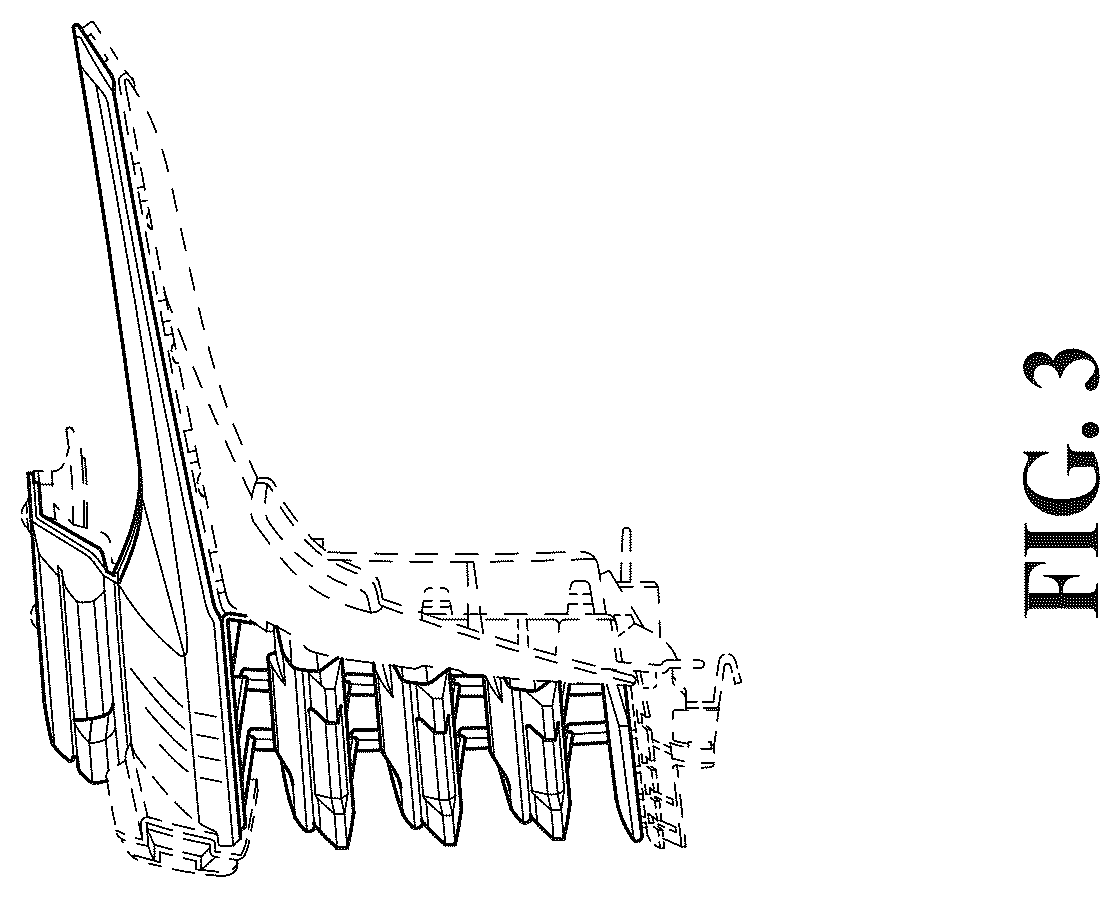 Patent USD1044620 Figure 3 – Motor vehicle grille