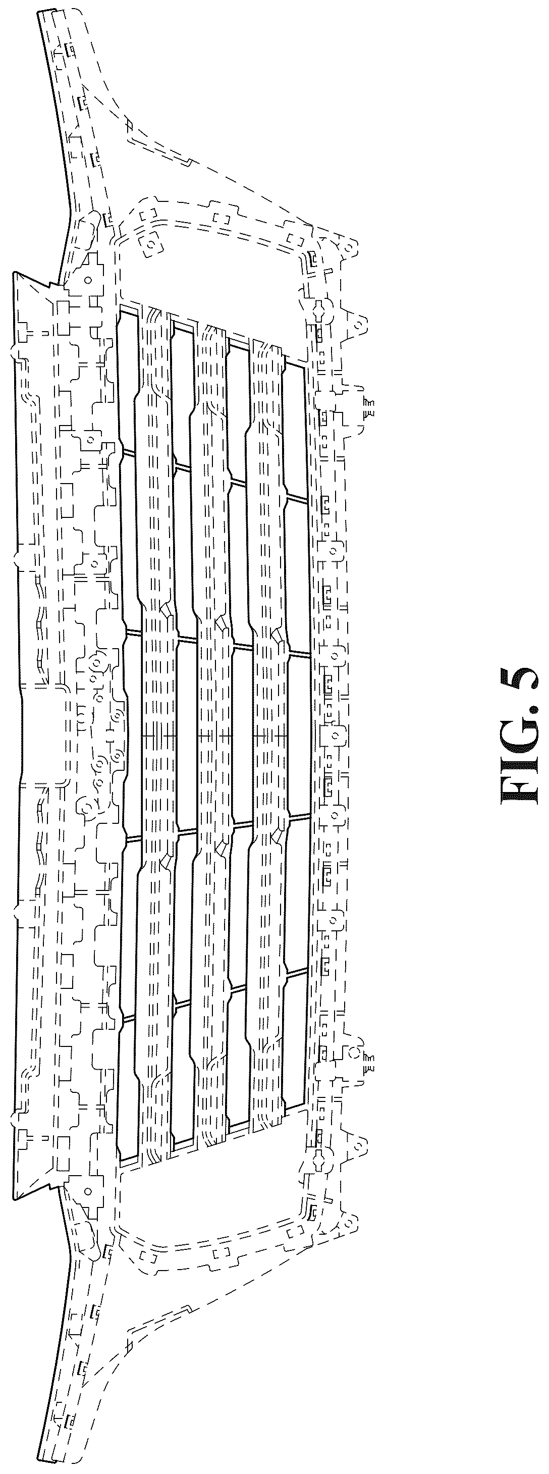 Patent USD1044620 Figure 5 – Motor vehicle grille