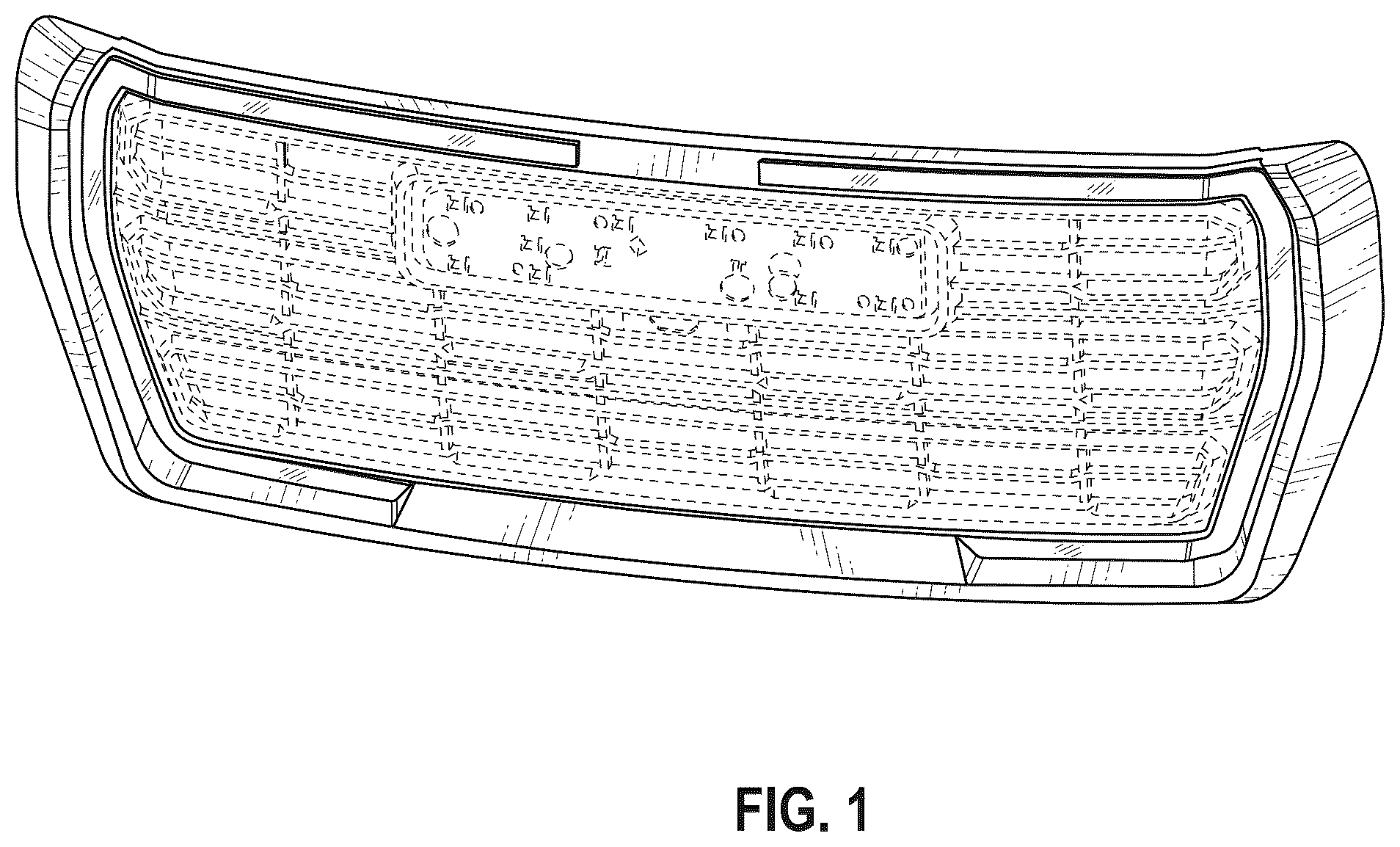 Patent USD1044621 Figure 1 – Automobile front grille