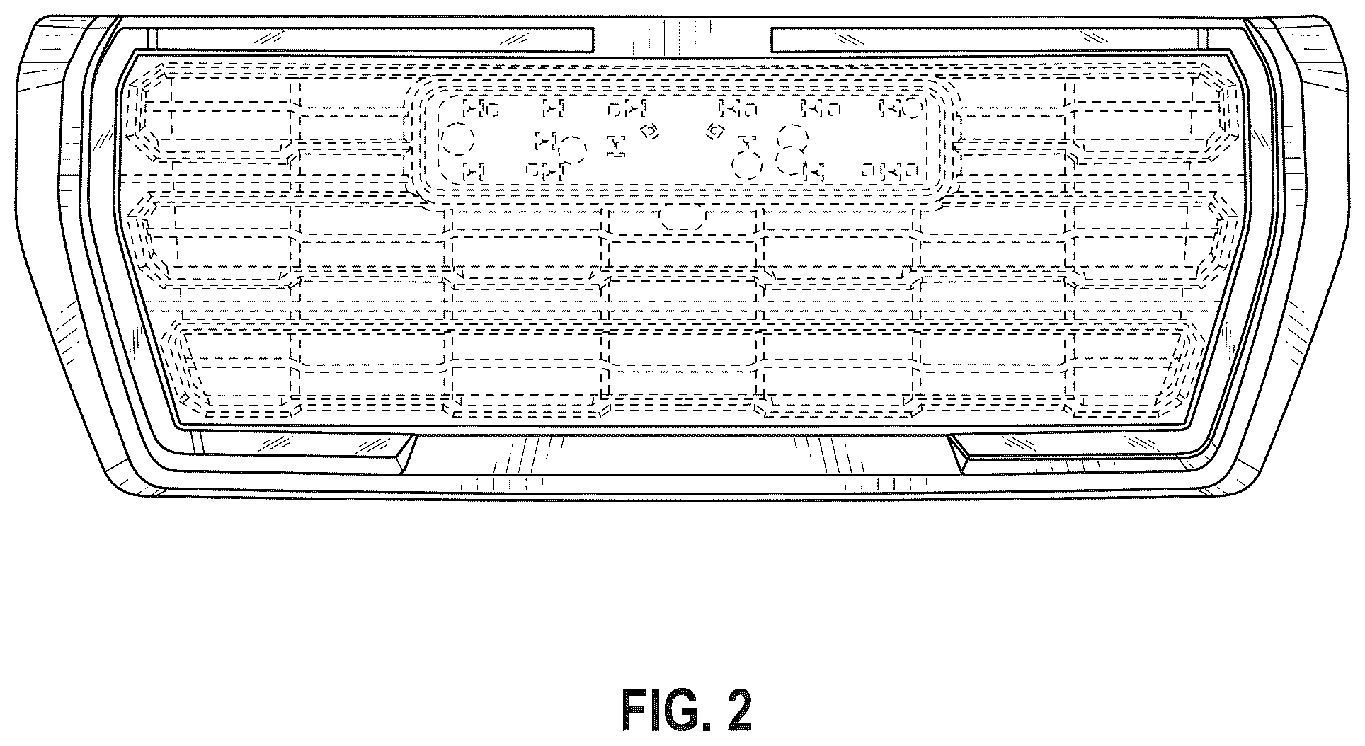Patent USD1044621 Figure 2 – Automobile front grille