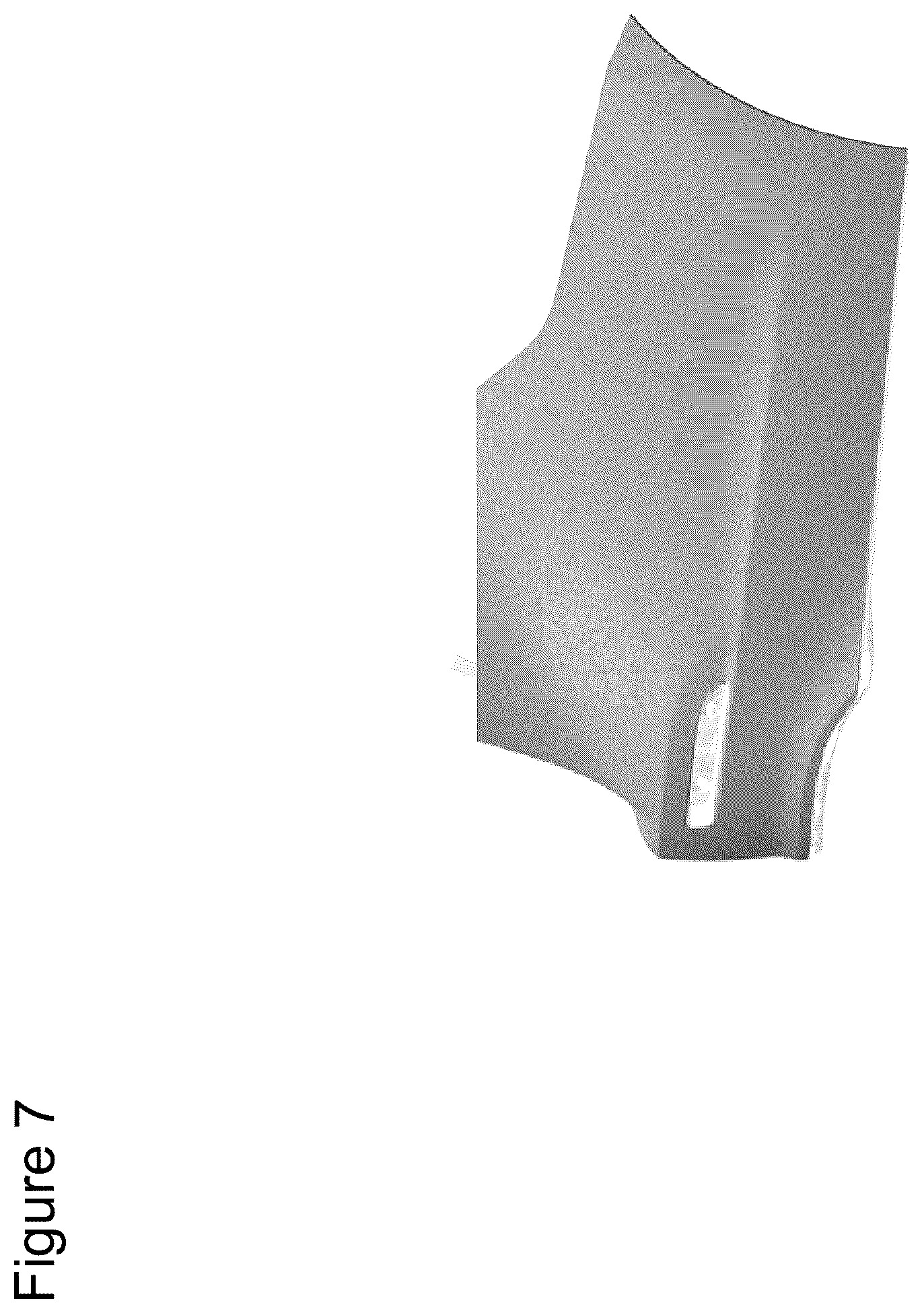 Patent USD1044623 Figure 7 – Rear bumper for an automobile