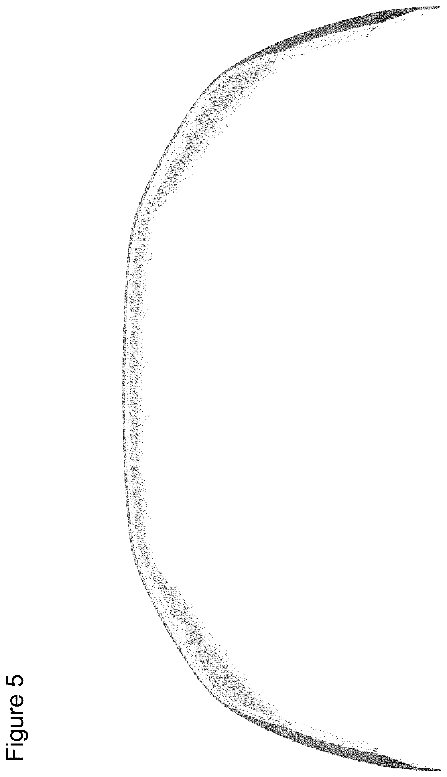 Patent USD1044624 Figure 5 – Front bumper for an automobile