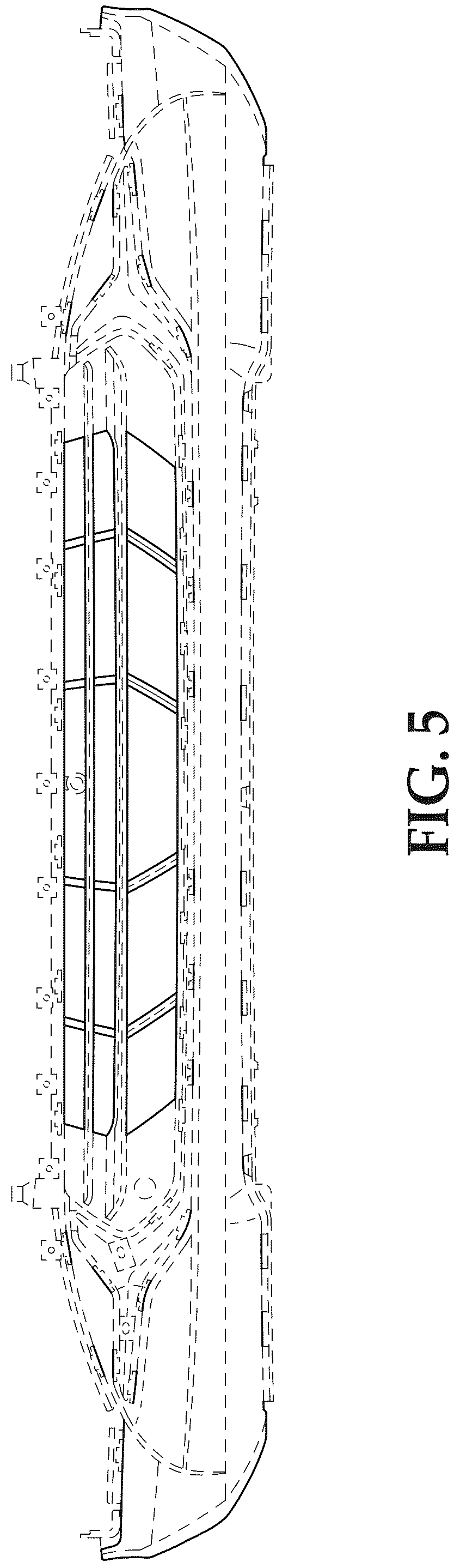 Patent USD1044625 Figure 5 – Vehicle front lower fascia