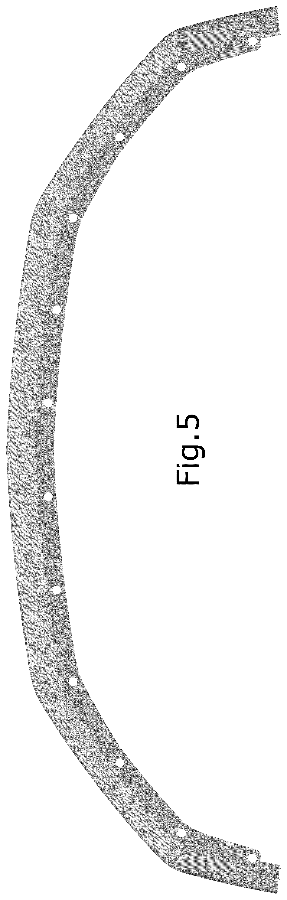 Patent USD1044628 Figure 5 – Vehicle front lower valance