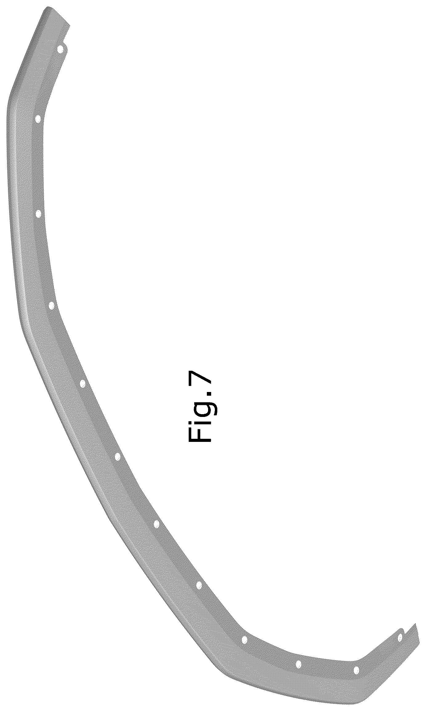 Patent USD1044628 Figure 7 – Vehicle front lower valance