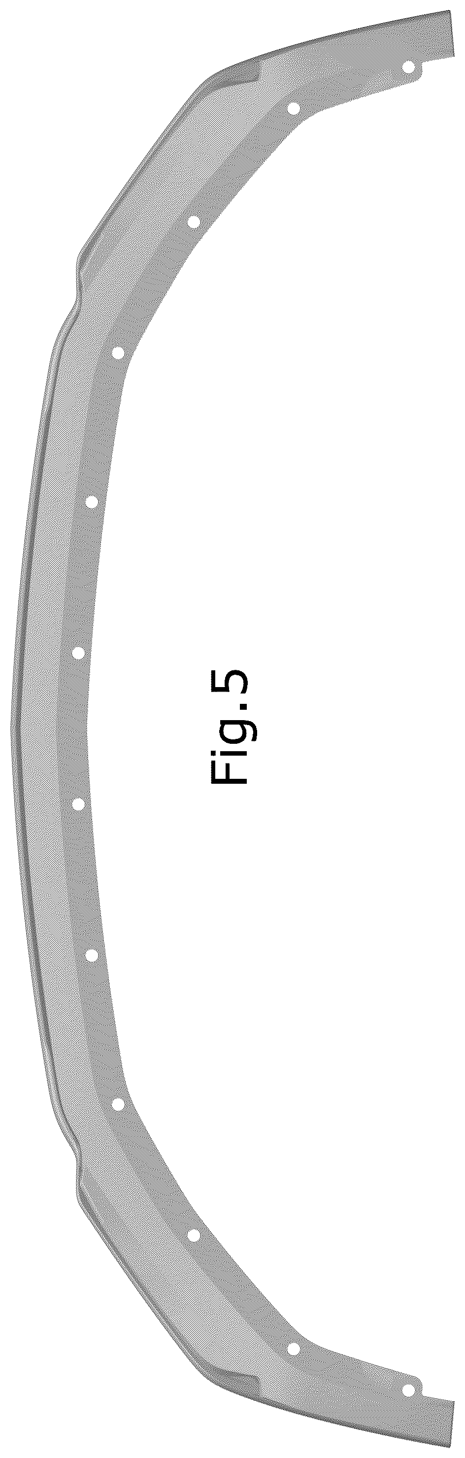 Patent USD1044629 Figure 5 – Vehicle front lower valance