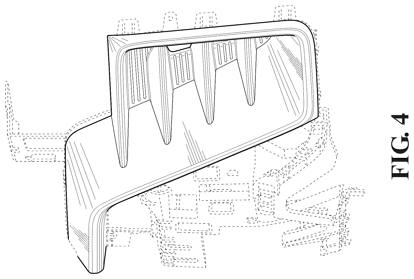 Patent USD1044630 Figure 4 – Vehicle front fascia