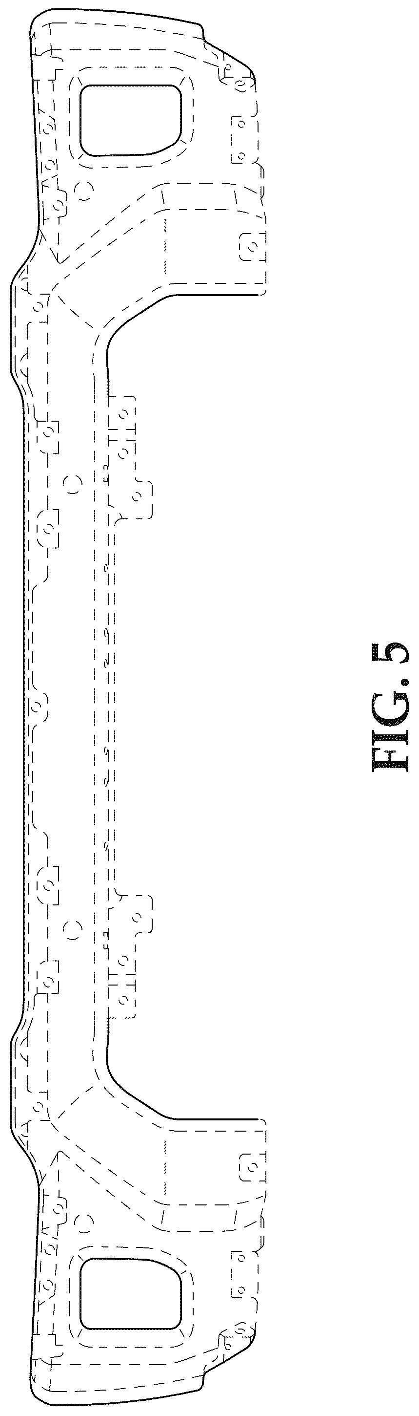 Patent USD1044631 Figure 5 – Vehicle bumper bar