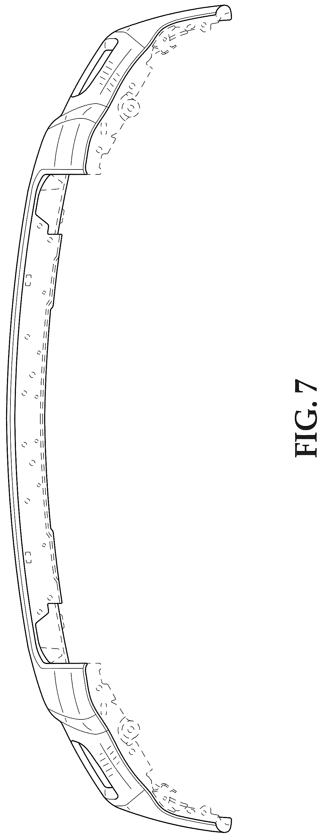 Patent USD1044631 Figure 7 – Vehicle bumper bar
