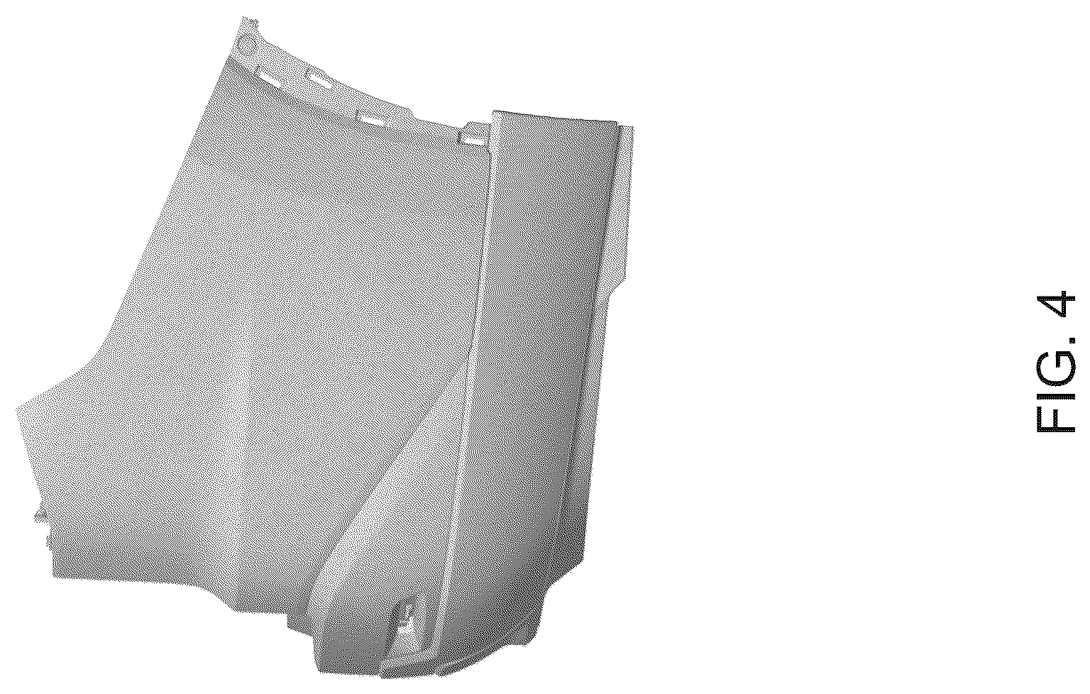 Patent USD1044633 Figure 4 – Rear bumper for an automobile