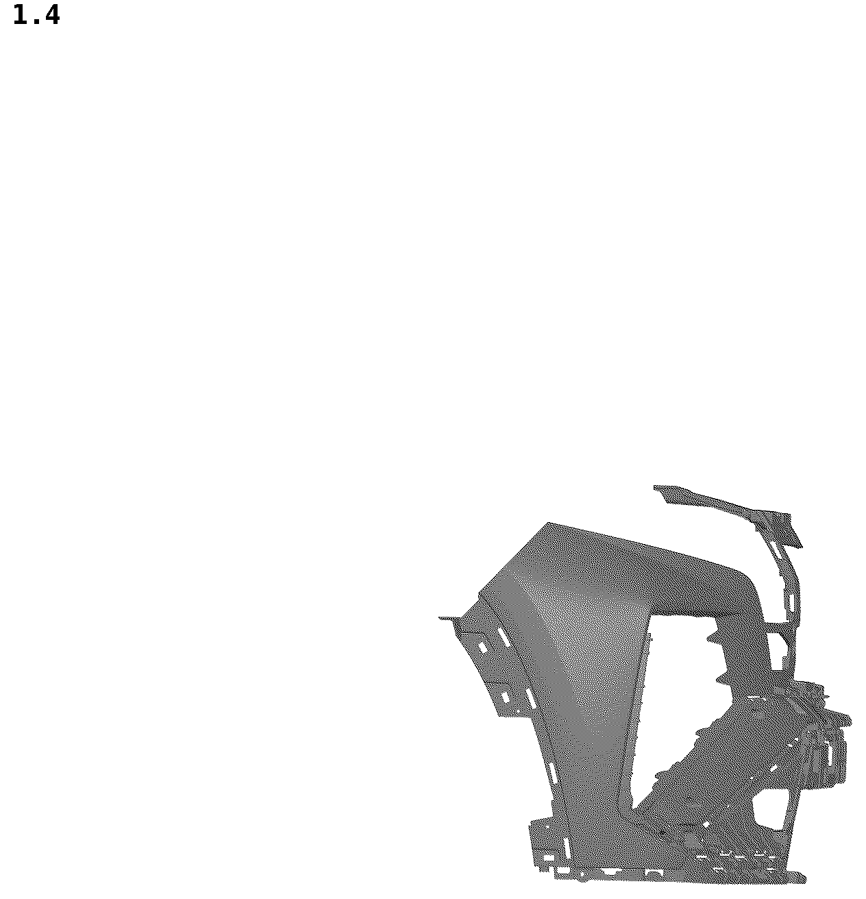 Patent USD1044634 Figure 4 – Front bumper cover for vehicles
