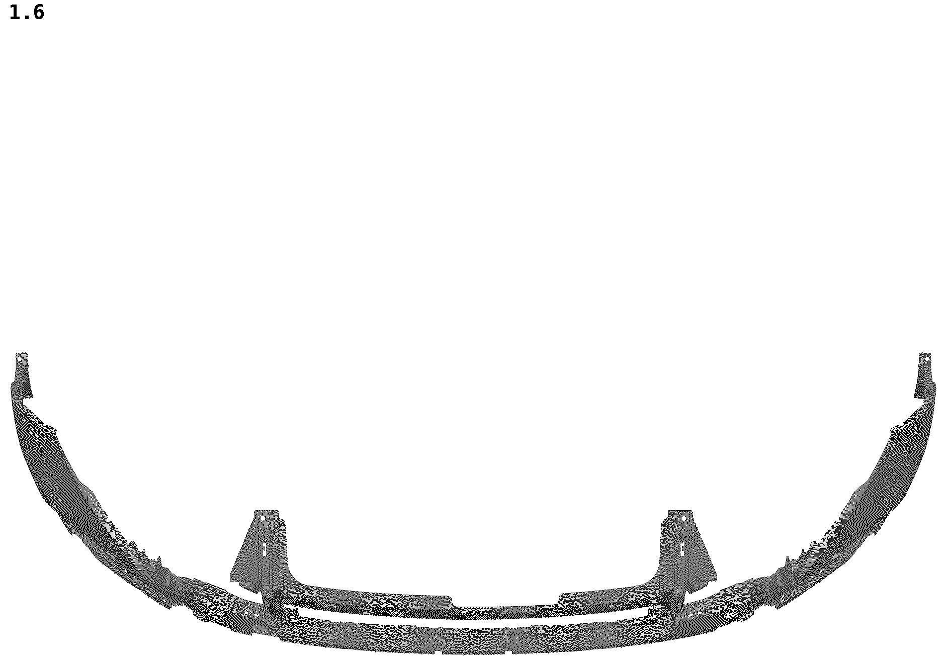 Patent USD1044634 Figure 6 – Front bumper cover for vehicles