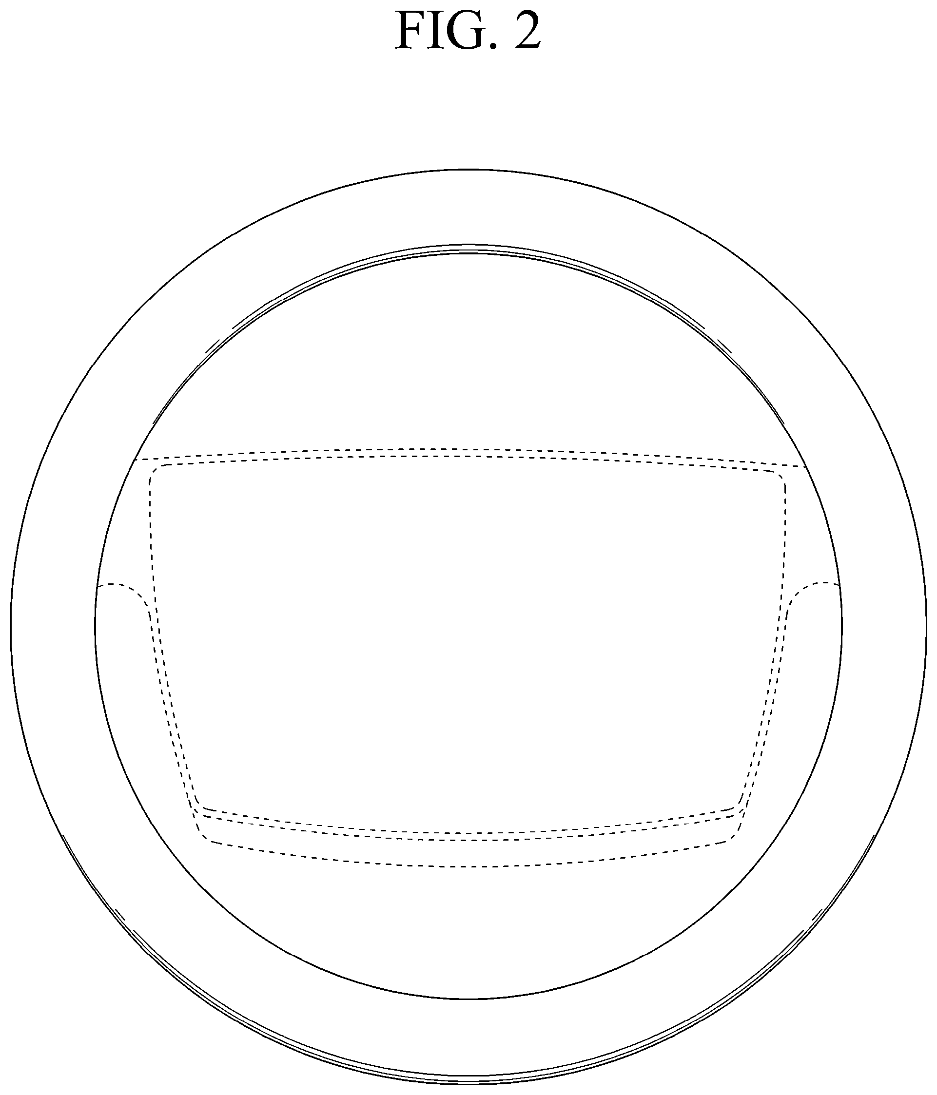 Patent USD1044635 Figure 2 – Steering wheel for vehicle