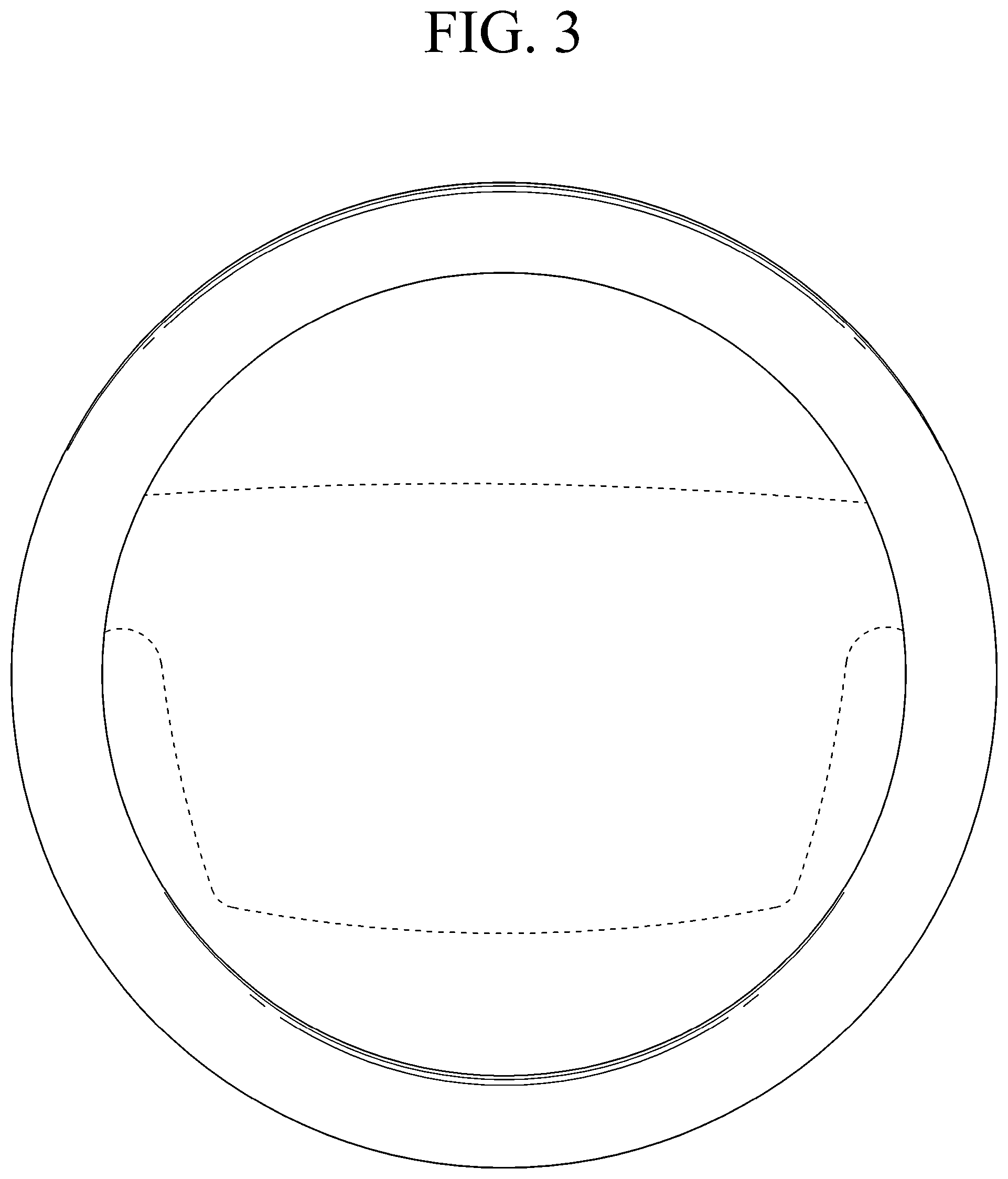 Patent USD1044635 Figure 3 – Steering wheel for vehicle