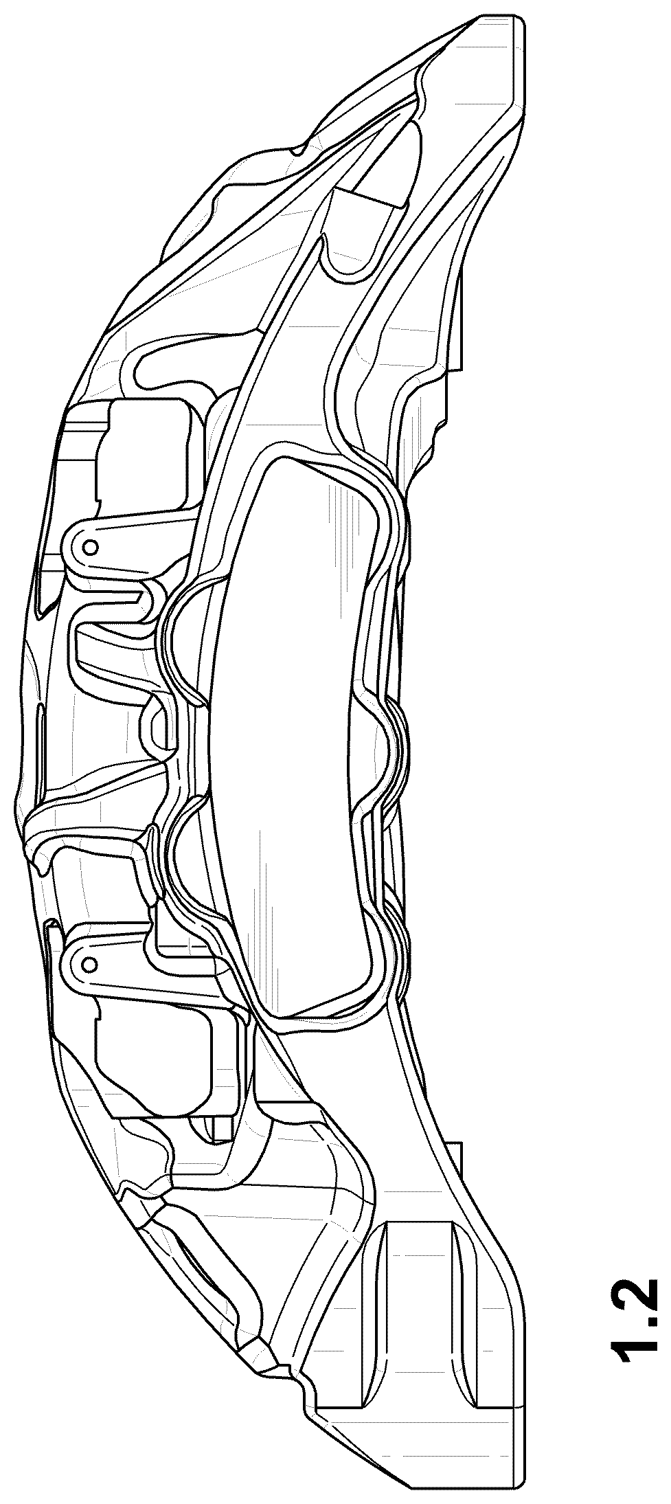Patent USD1044636 Figure 2 – Brake caliper