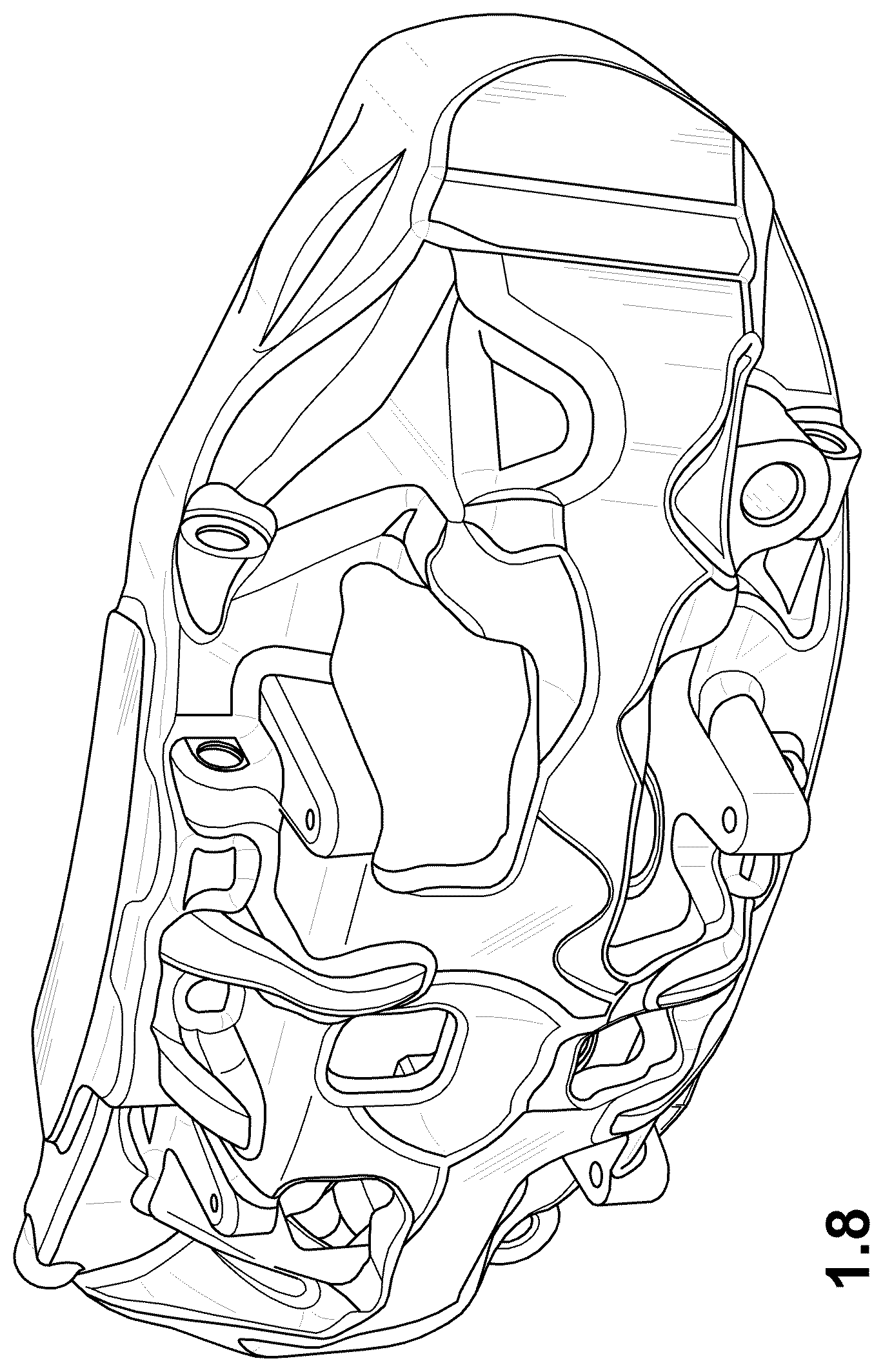 Patent USD1044636 Figure 8 – Brake caliper