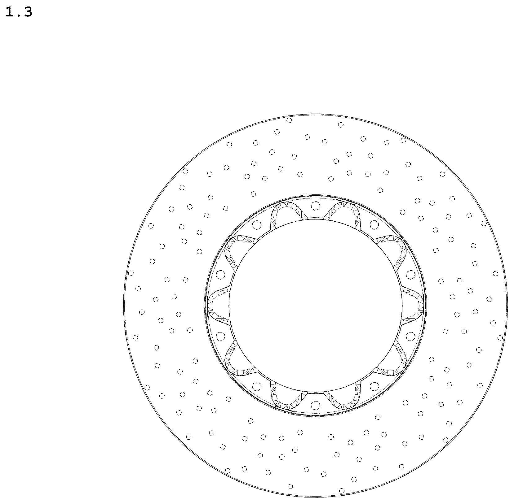Patent USD1044637 Figure 3 – Brake disc