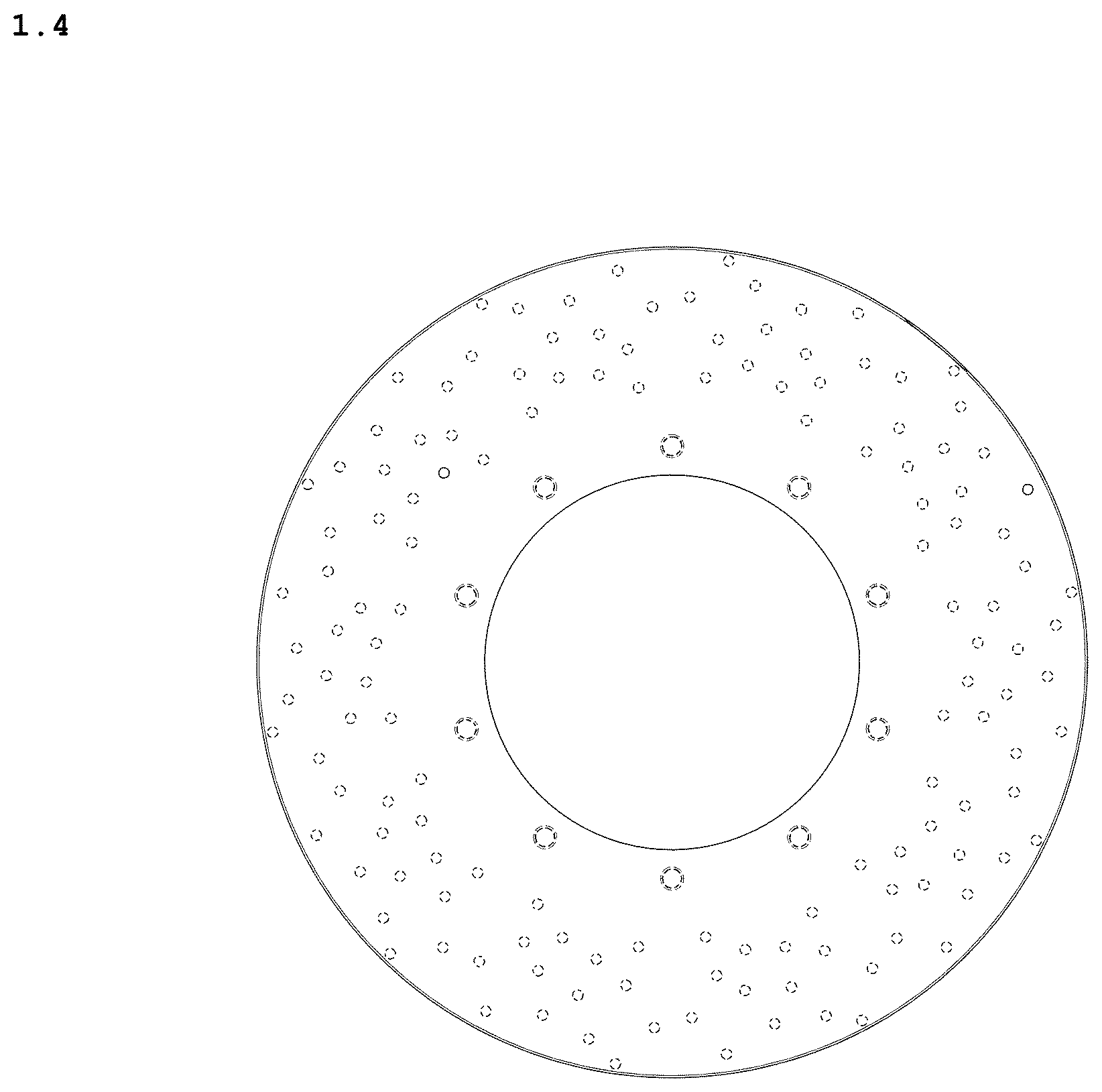Patent USD1044637 Figure 4 – Brake disc