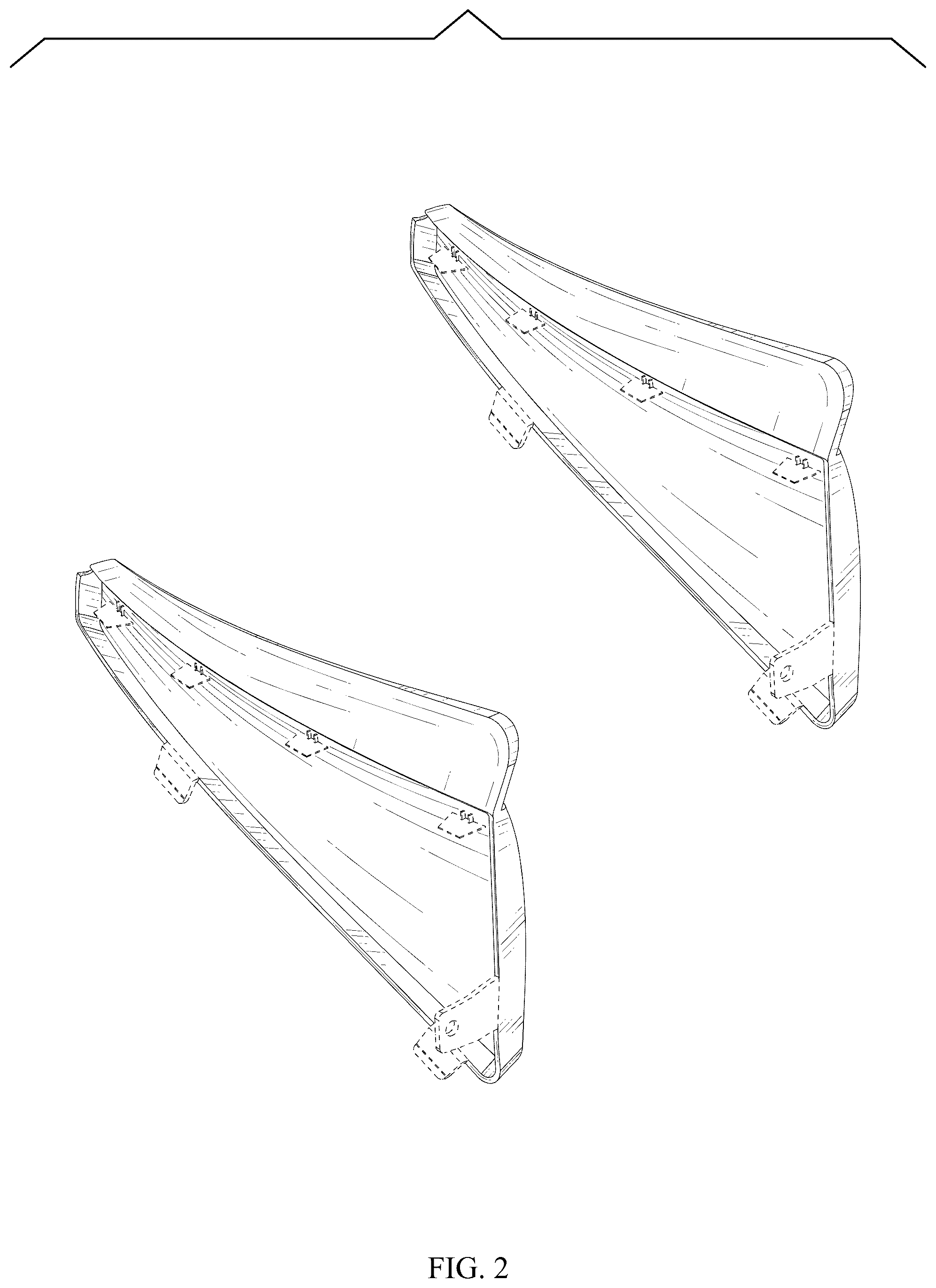 Patent USD1044639 Figure 2 – Mud flap set