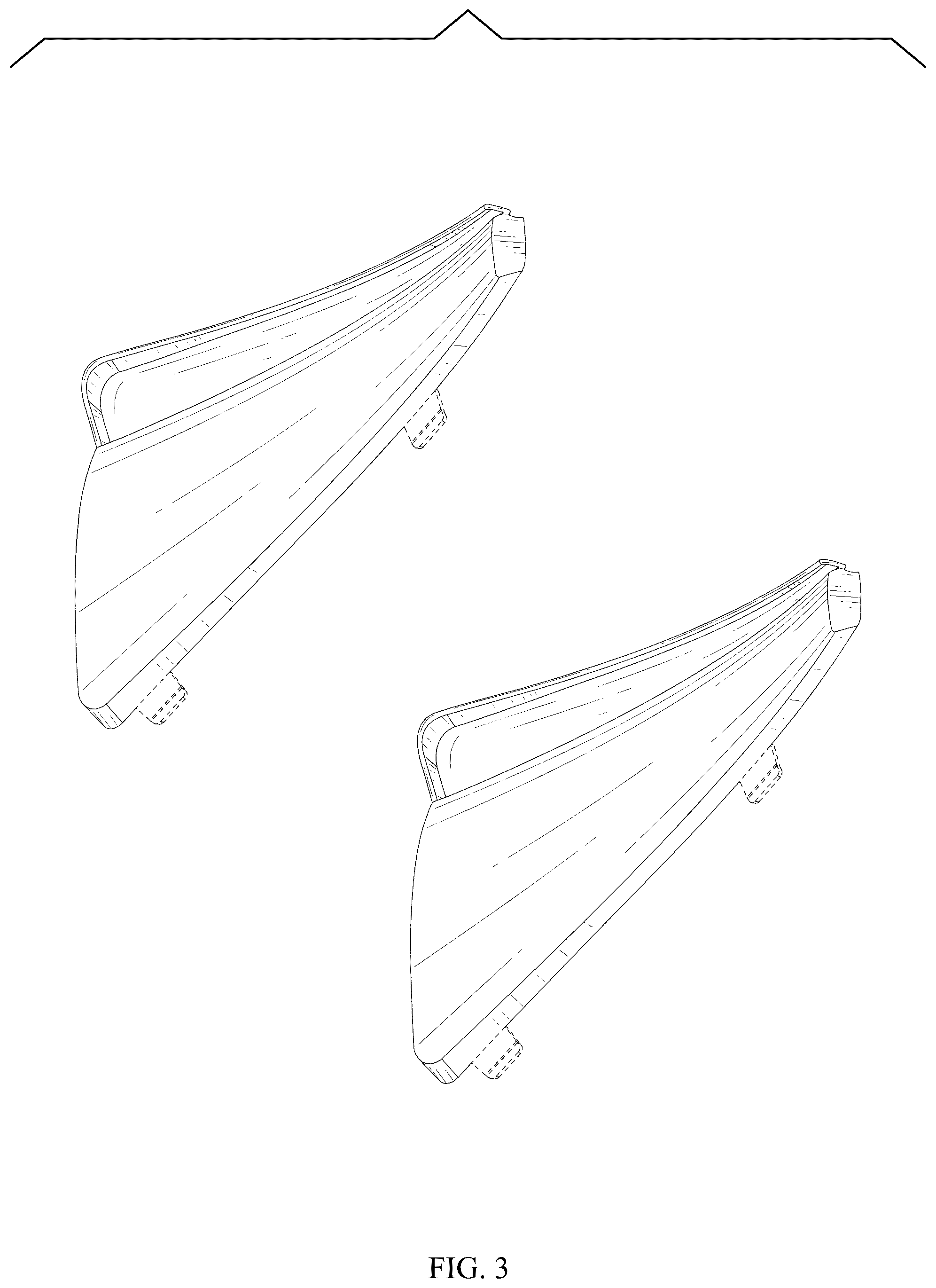 Patent USD1044639 Figure 3 – Mud flap set