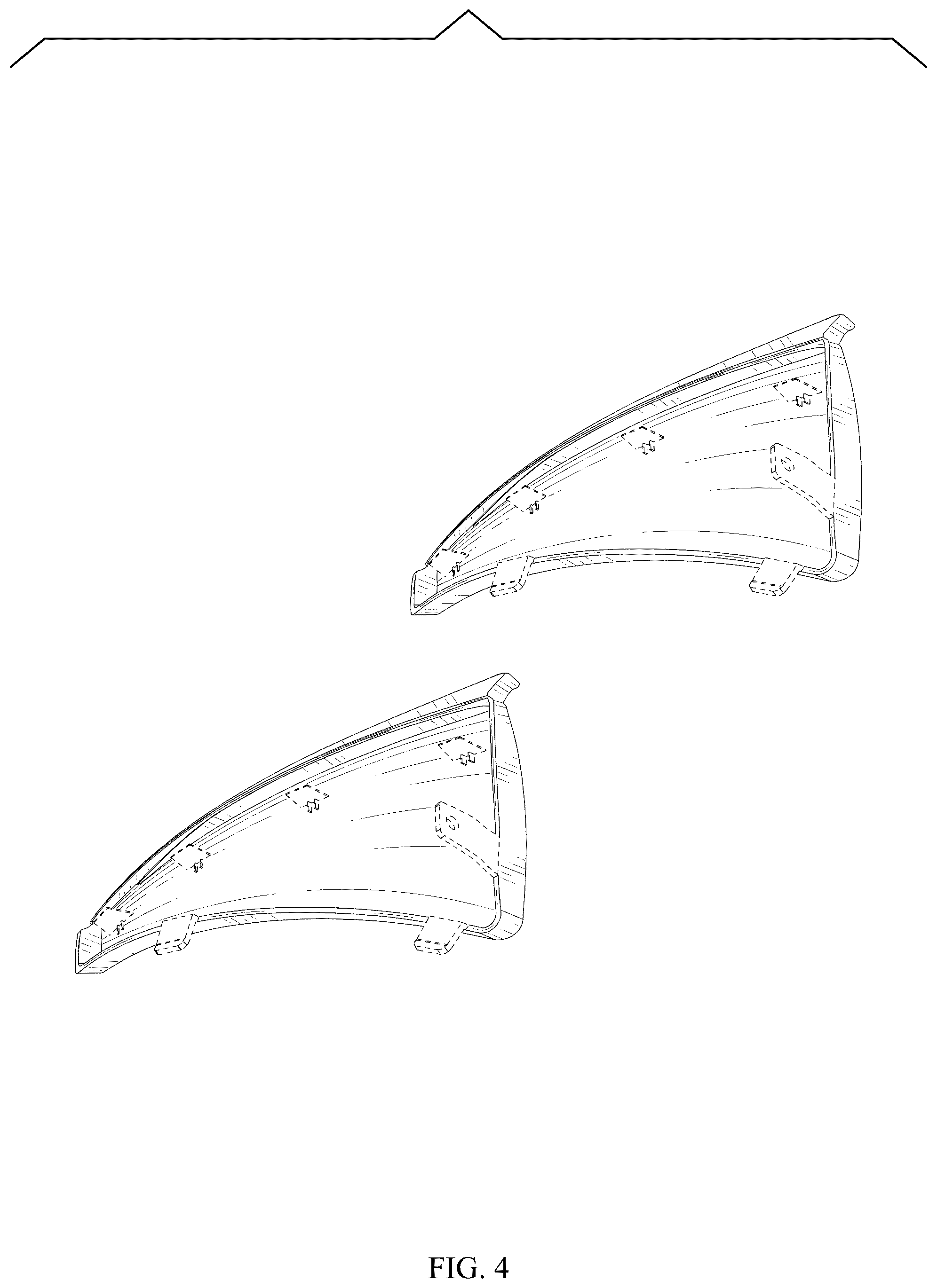 Patent USD1044639 Figure 4 – Mud flap set