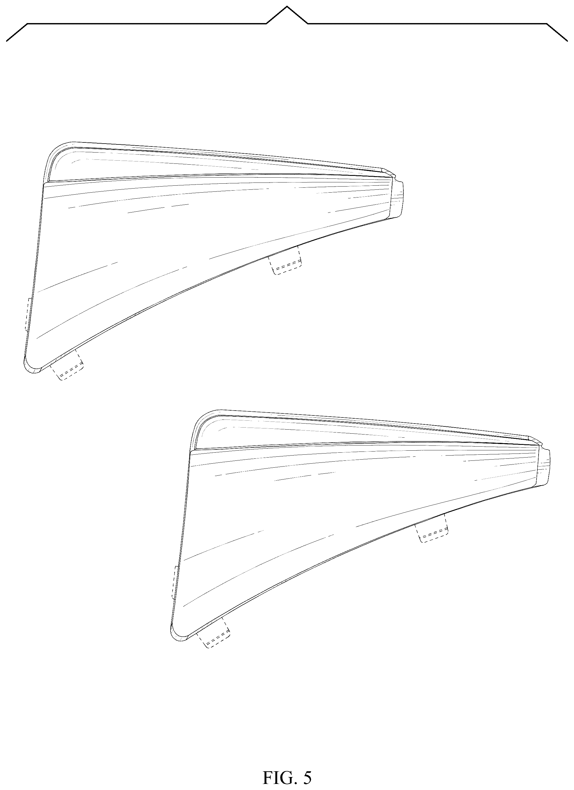 Patent USD1044639 Figure 5 – Mud flap set