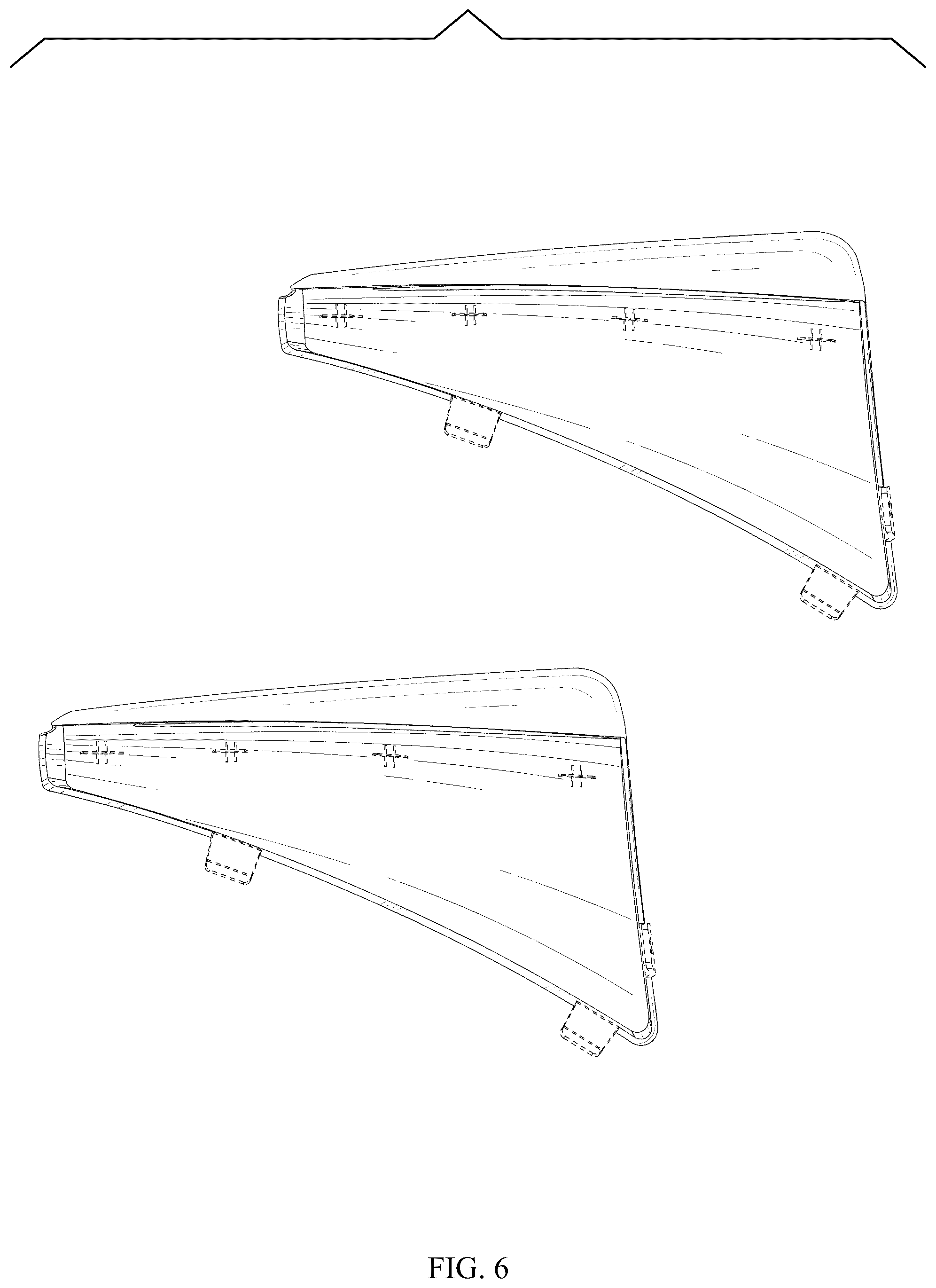 Patent USD1044639 Figure 6 – Mud flap set