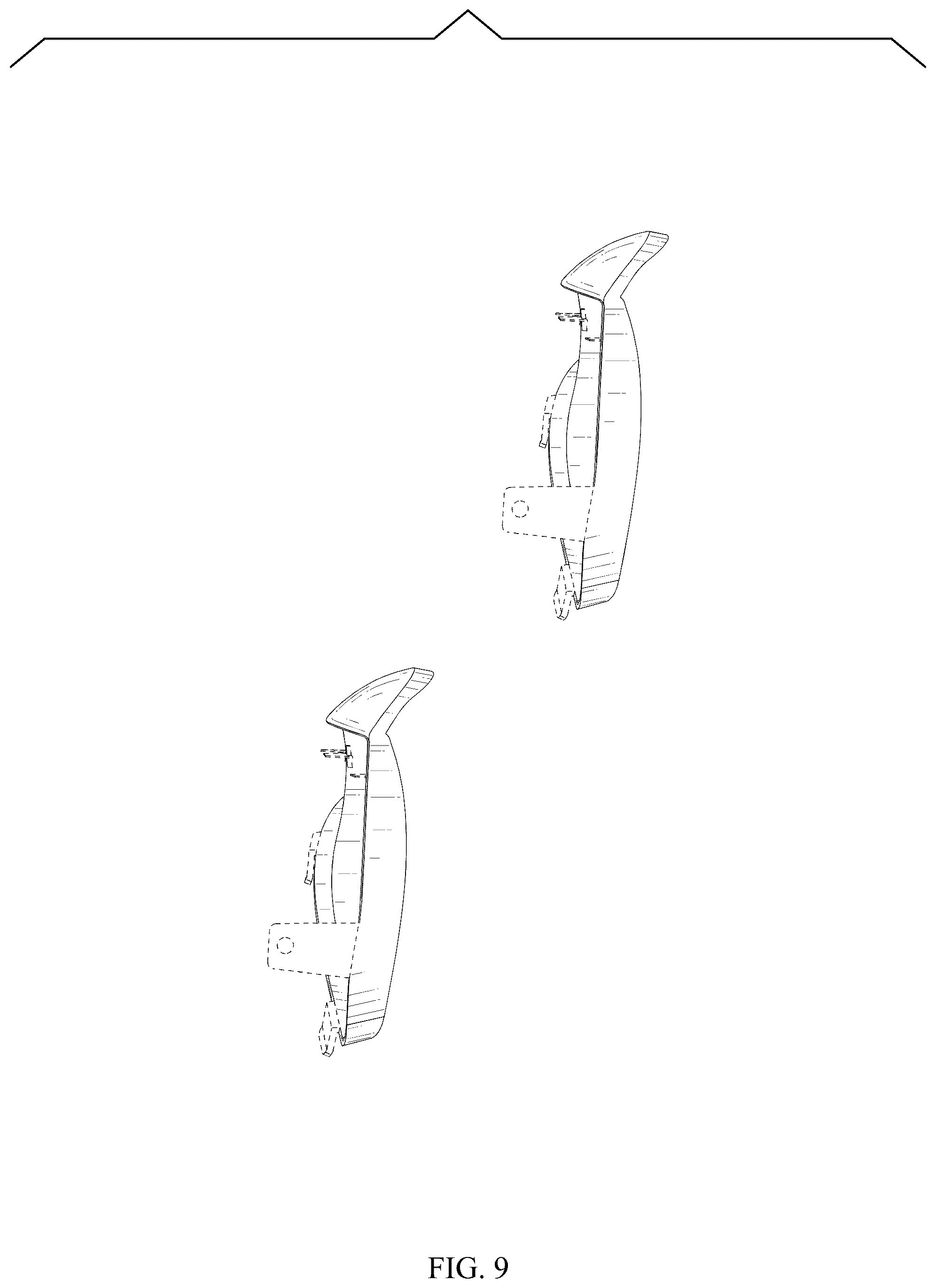 Patent USD1044639 Figure 9 – Mud flap set