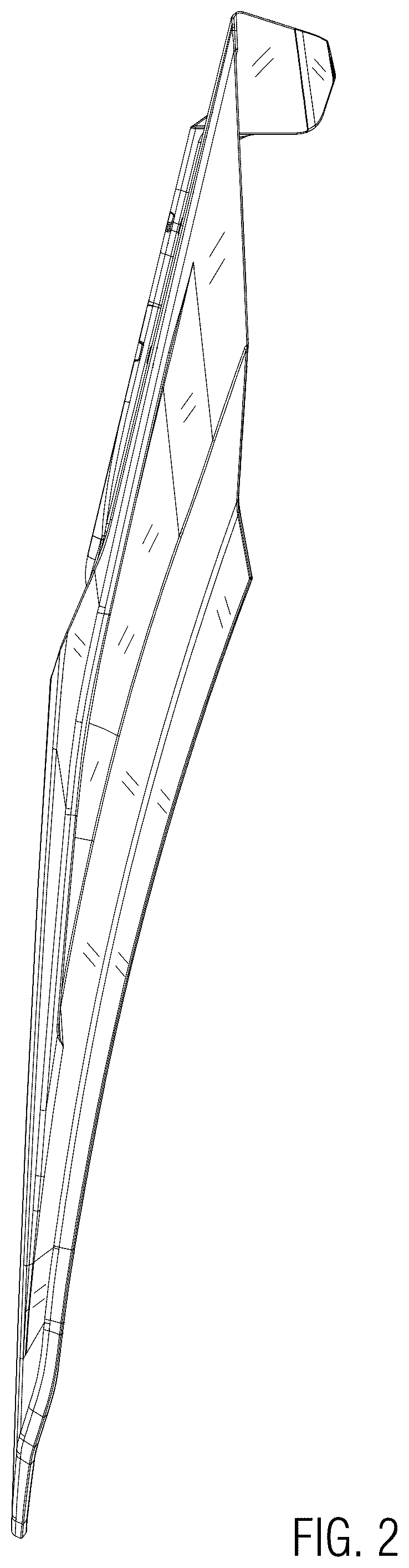Patent USD1044640 Figure 2 – Motorcycle fender