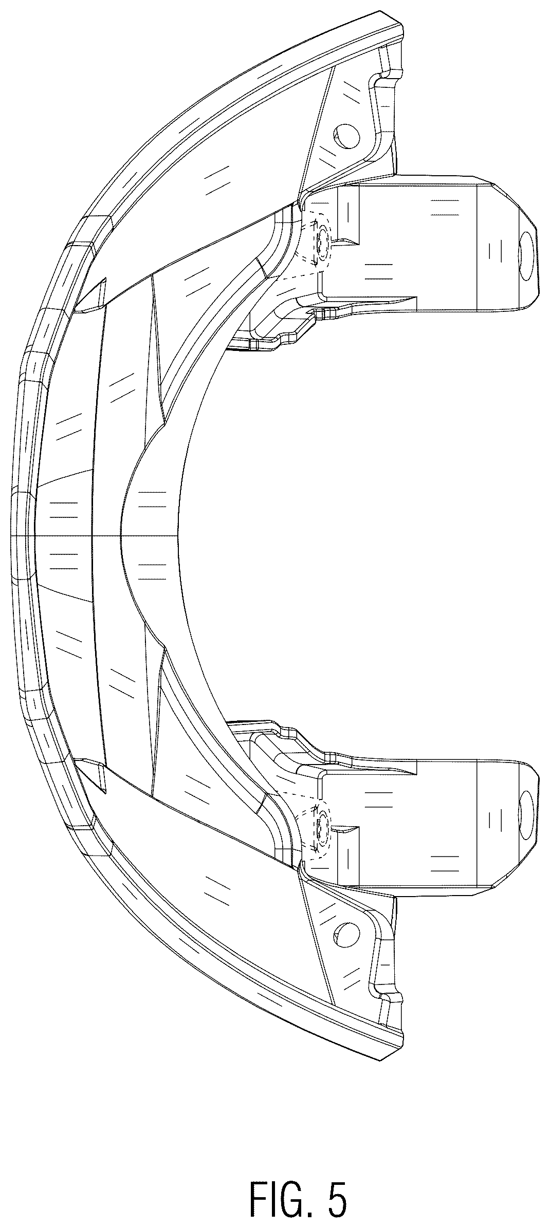 Patent USD1044640 Figure 5 – Motorcycle fender