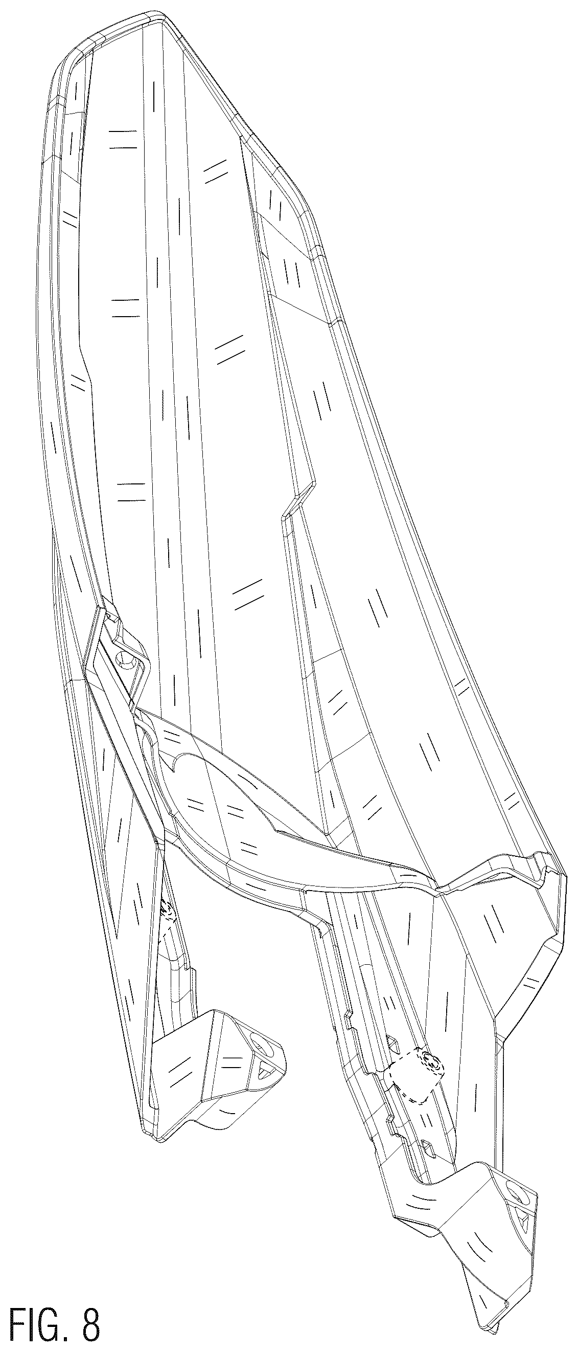 Patent USD1044640 Figure 8 – Motorcycle fender