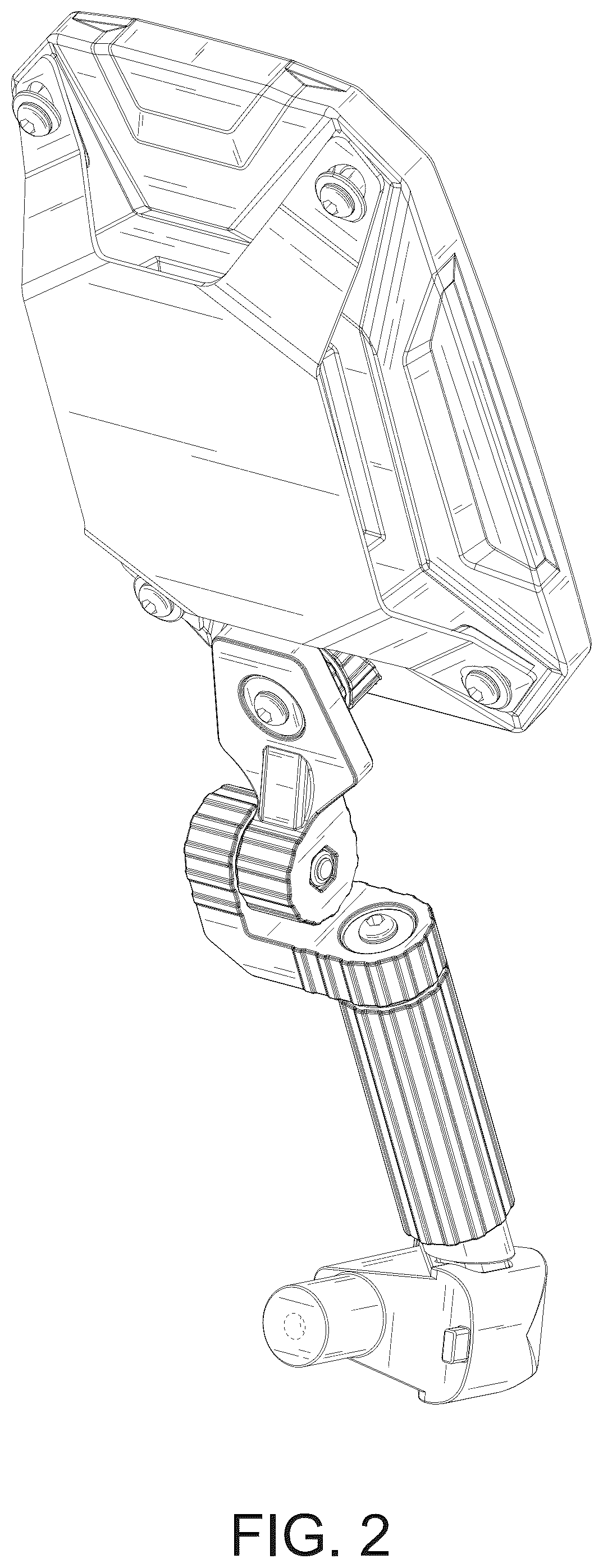 Patent USD1044641 Figure 2 – Rearview mirror