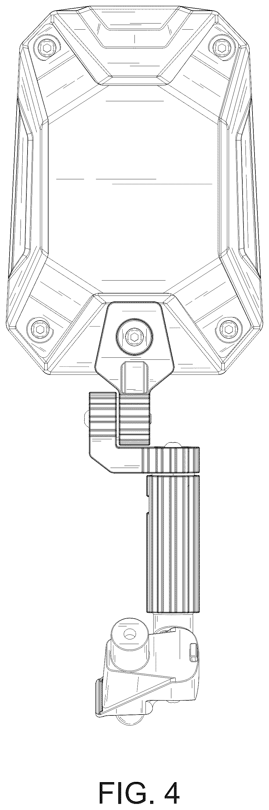 Patent USD1044641 Figure 4 – Rearview mirror