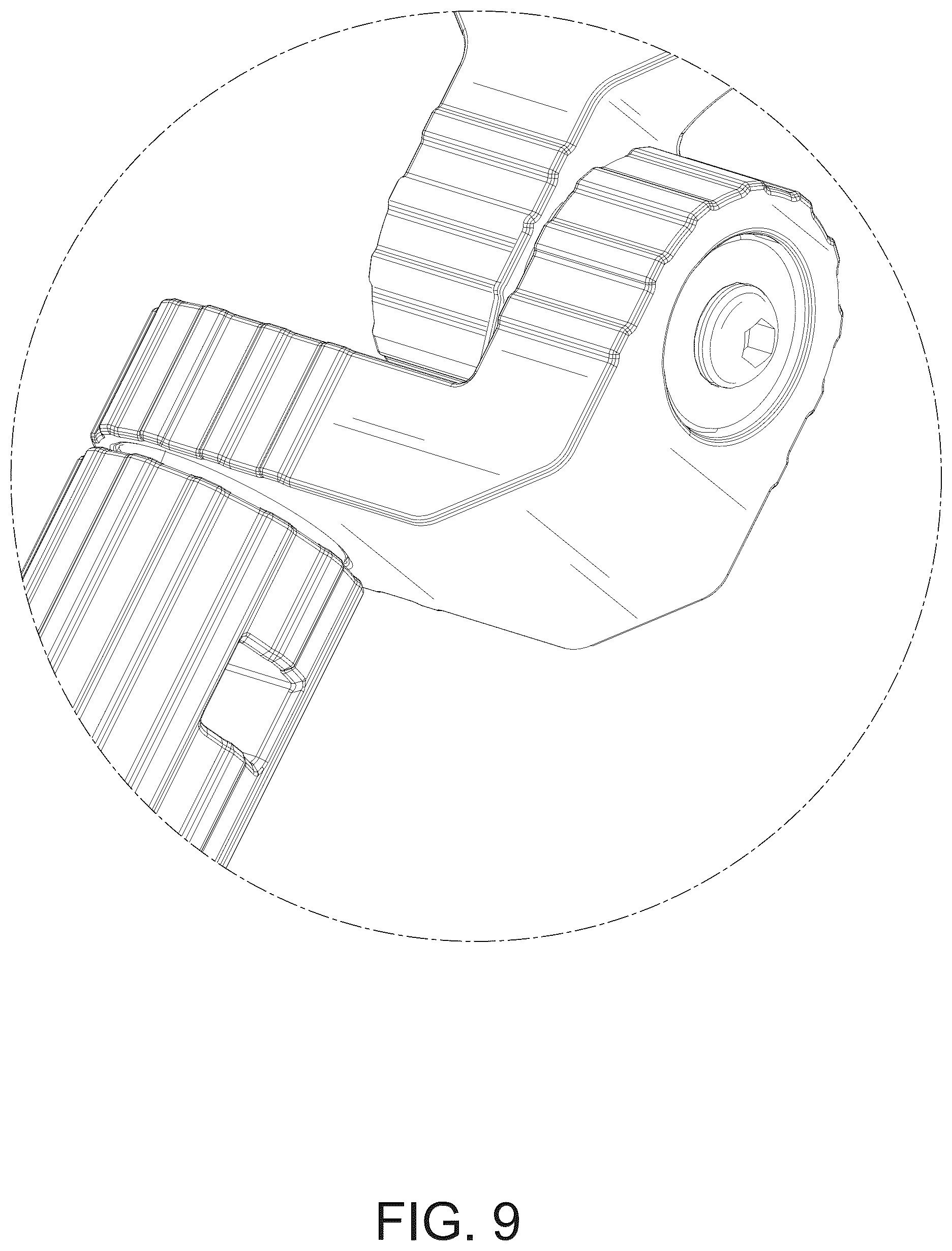 Patent USD1044641 Figure 9 – Rearview mirror