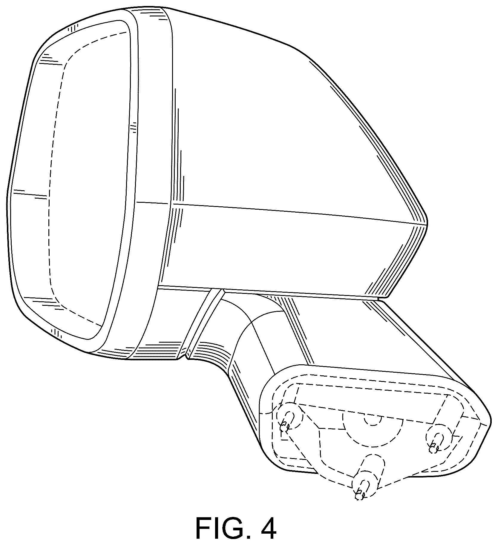 Patent USD1044642 Figure 4 – Vehicle outside mirror