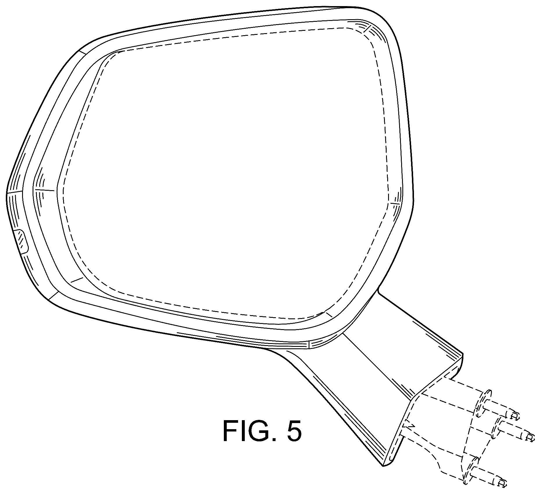 Patent USD1044642 Figure 5 – Vehicle outside mirror